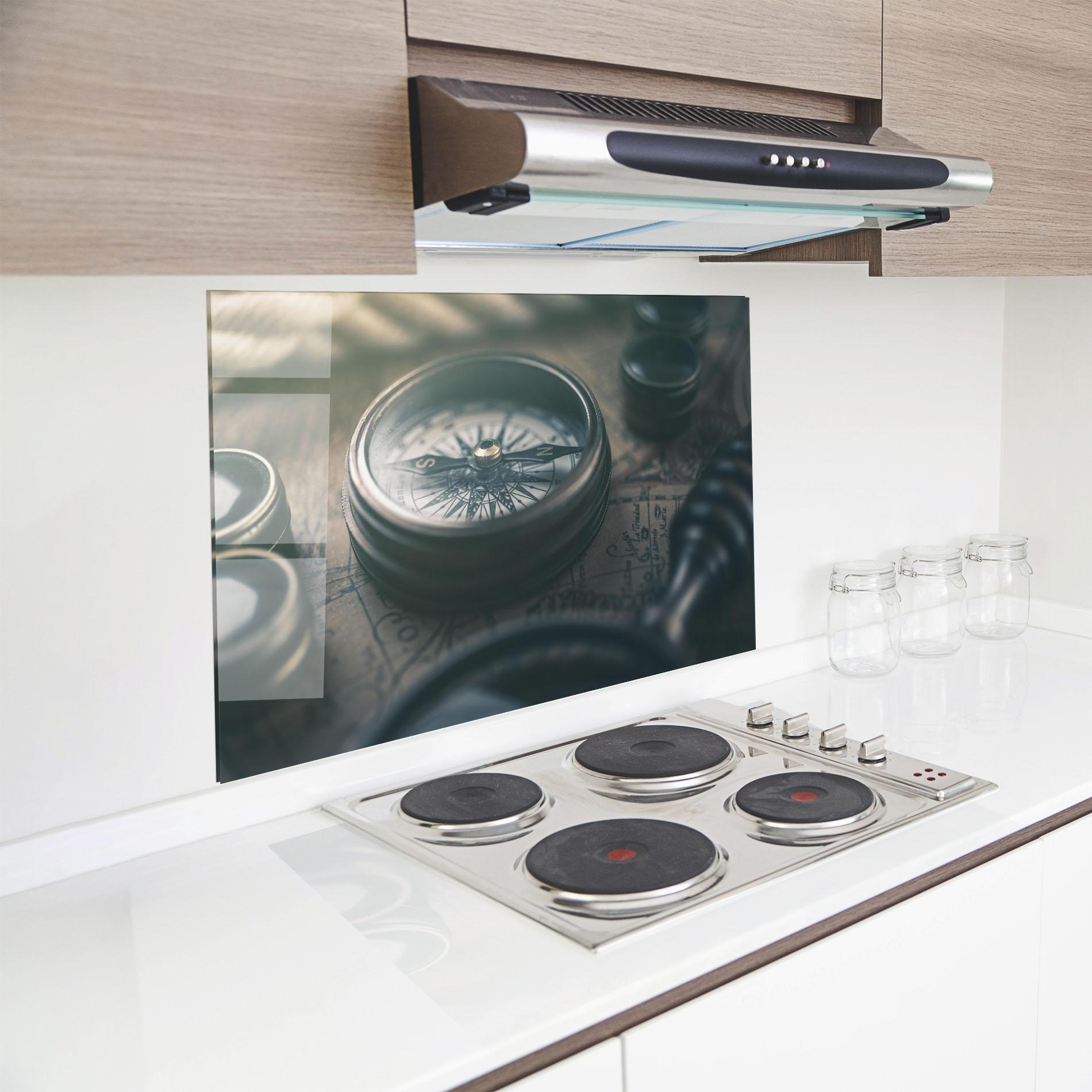 Konyhai üveg hátfal Compass Art mockup 8