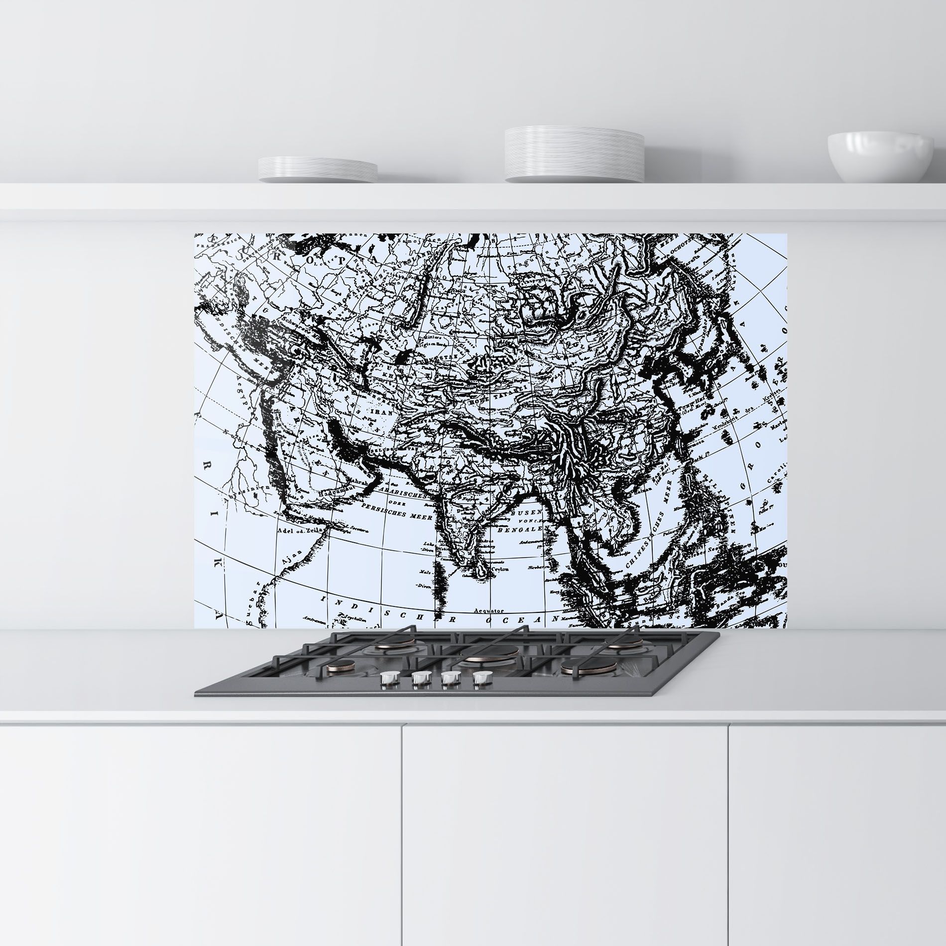 Blue Old Map mockup 9