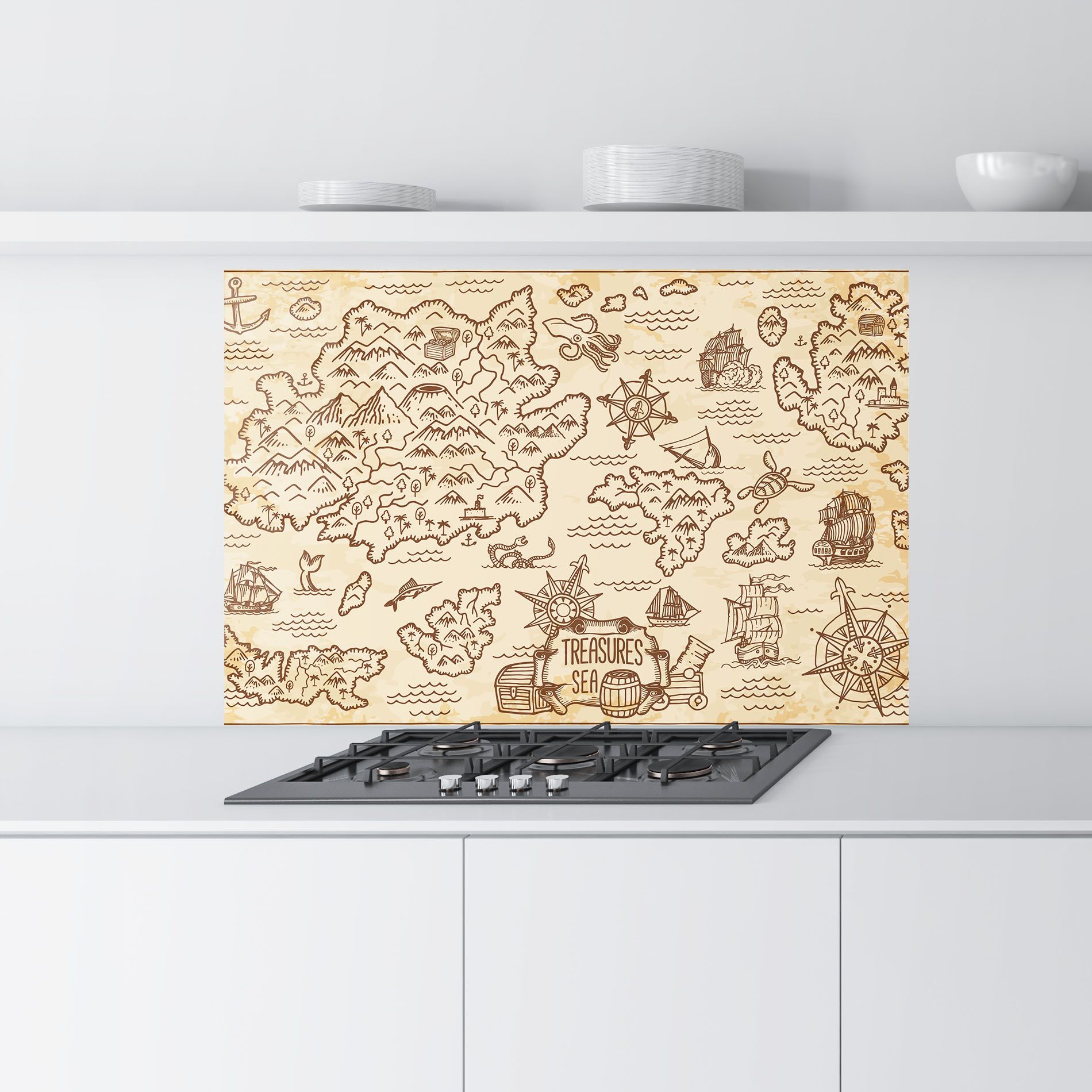 Cream Coffee Map mockup 9