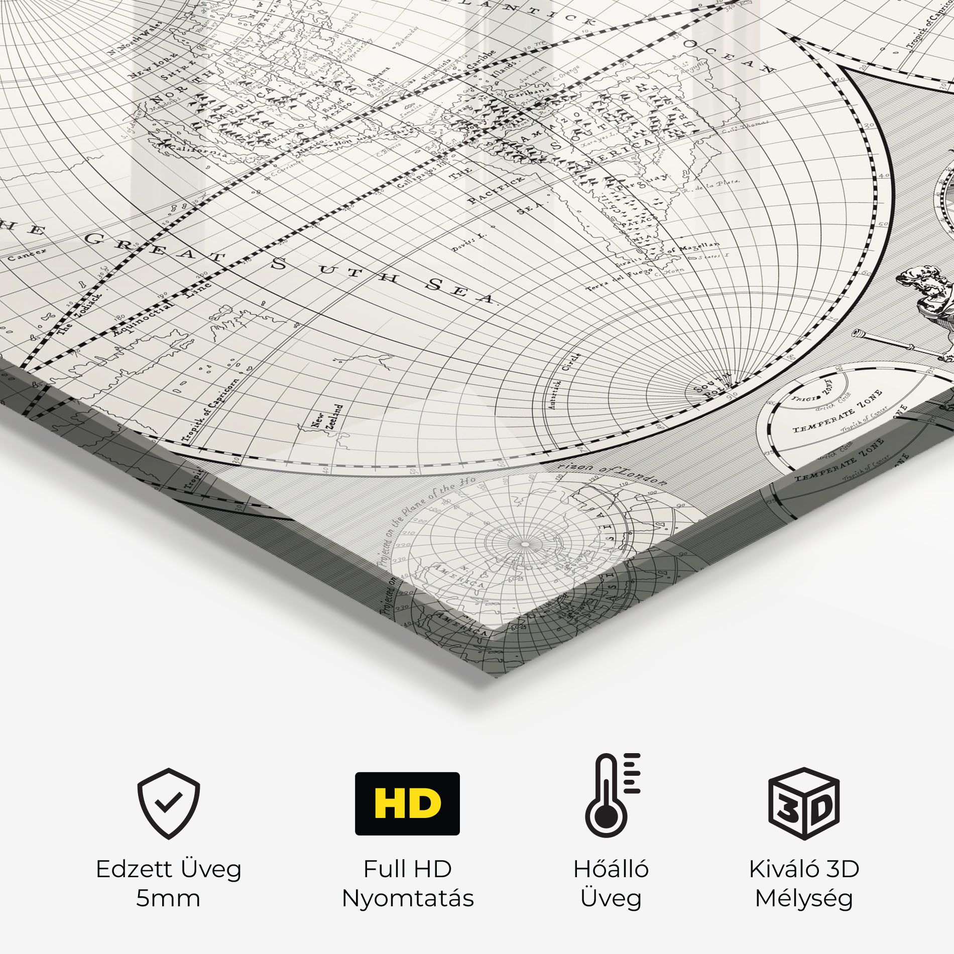 Black White Map mockup 2