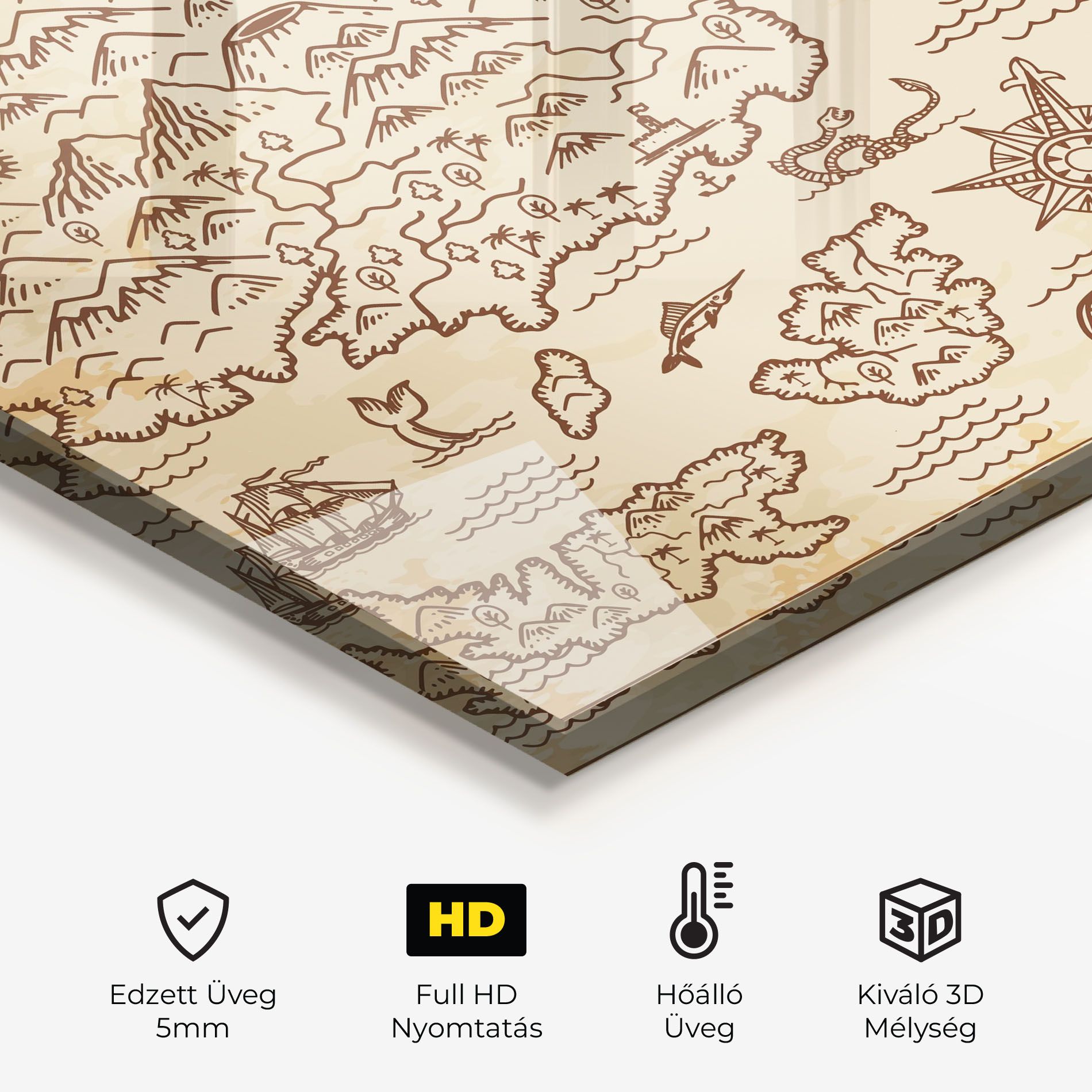 Cream Coffee Map mockup 2