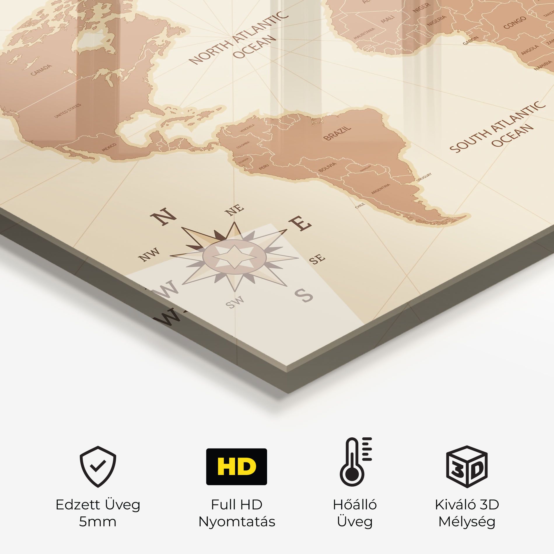 Cream Map Vintage mockup 2