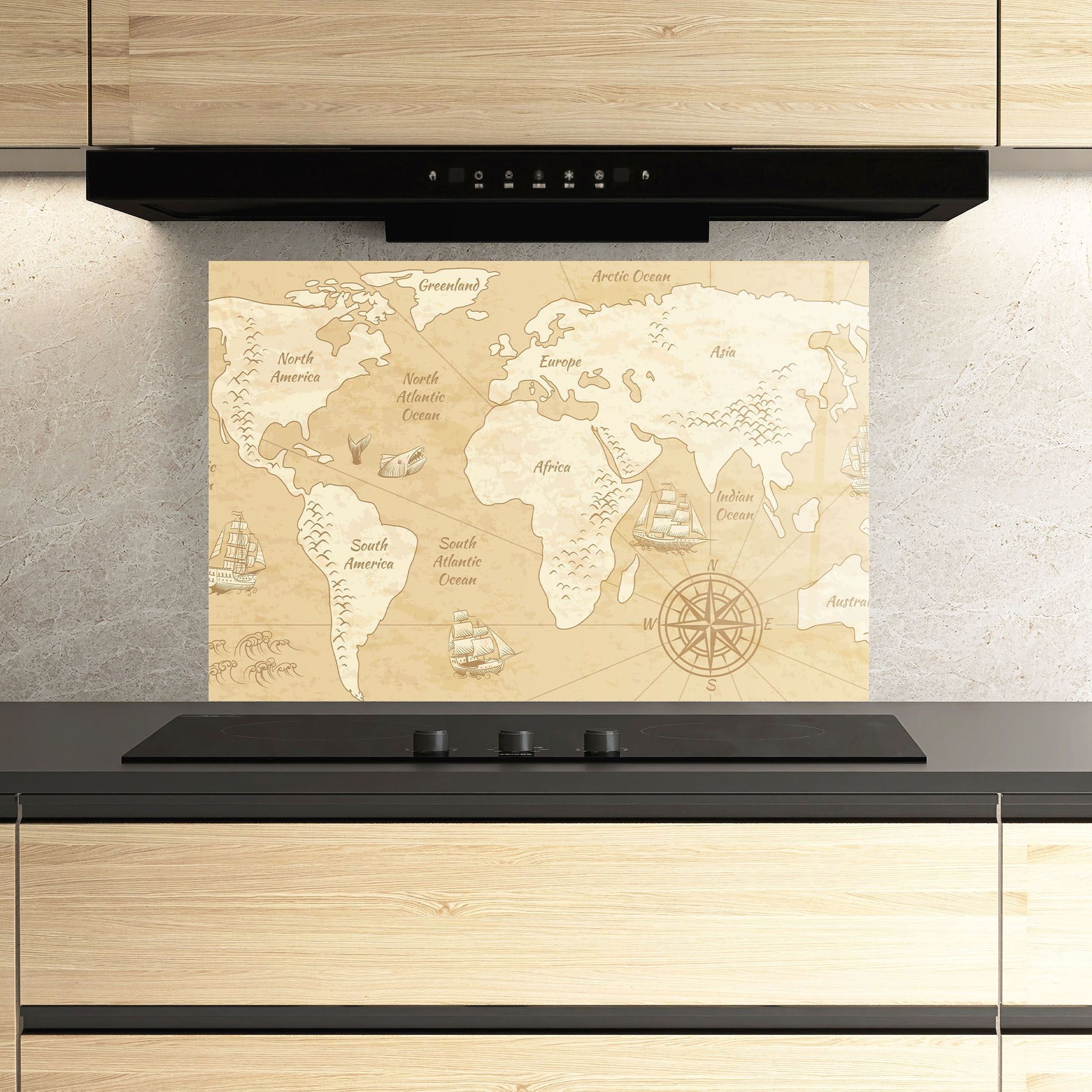 Old Continents Map mockup 3