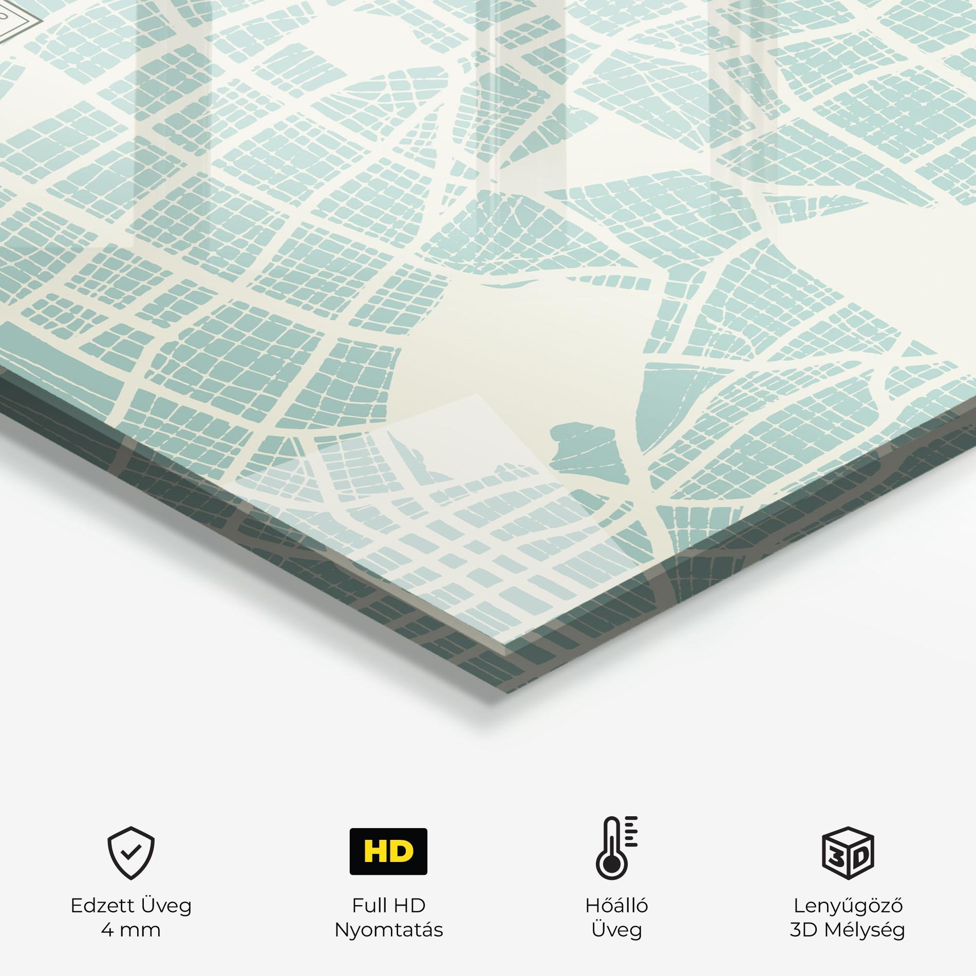 Konyhai üveg hátfal Daegu Map mockup 2