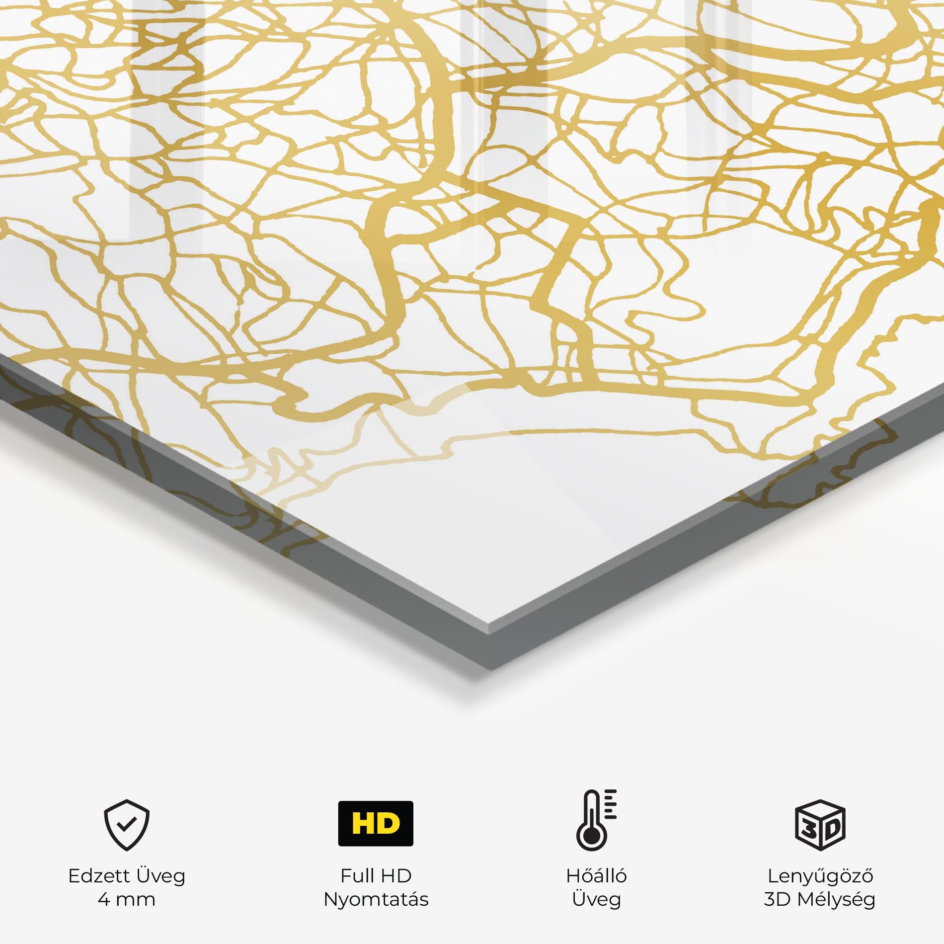 Konyhai üveg hátfal Funchal Gold Map mockup 2