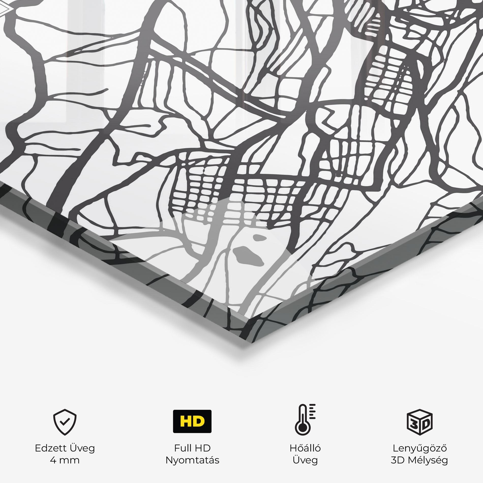 Konyhai üveg hátfal St Gallen Map mockup 2