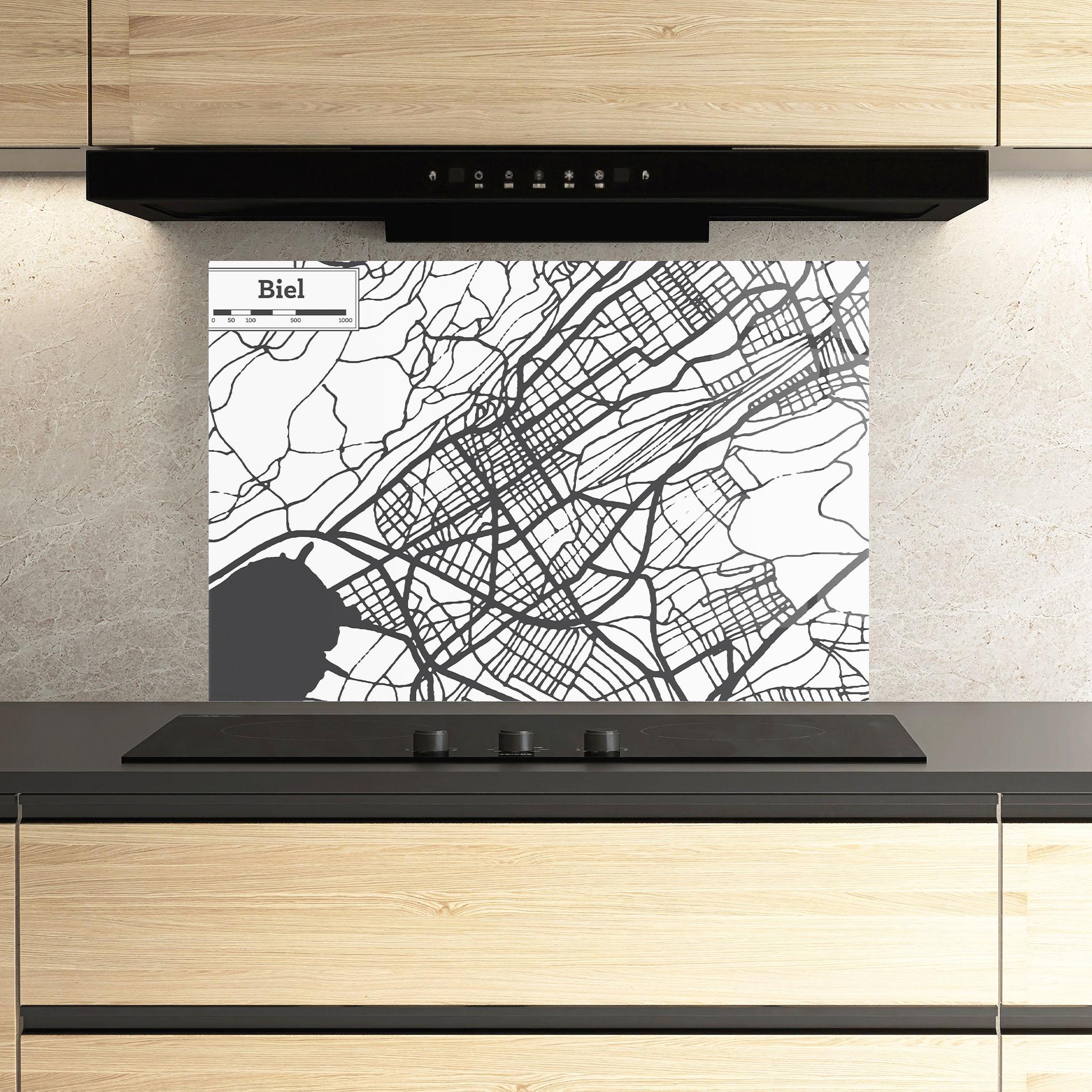 Konyhai üveg hátfal Biel Map mockup 3