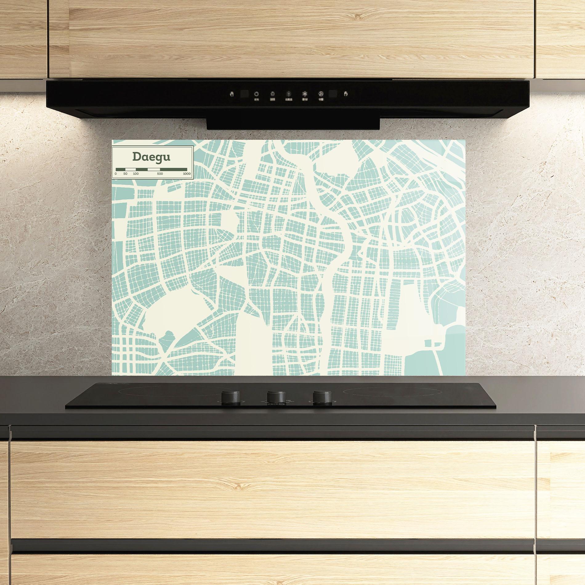 Konyhai üveg hátfal Daegu Map mockup 3