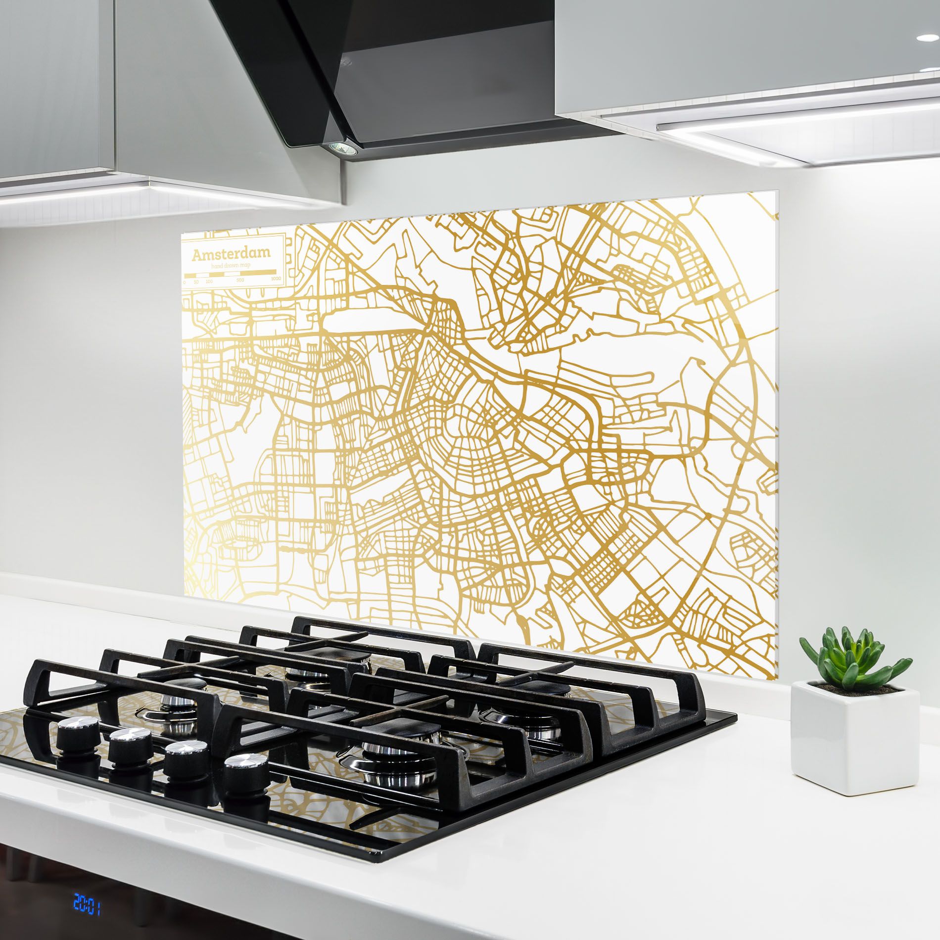 Amsterdam Gold Map mockup 6