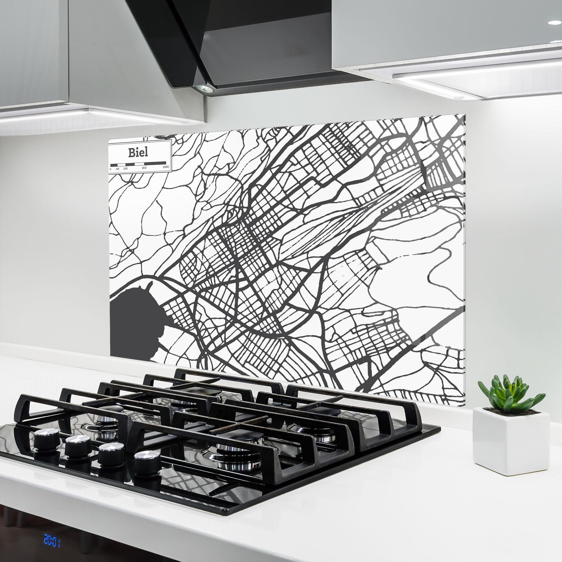 Konyhai üveg hátfal Biel Map mockup 6