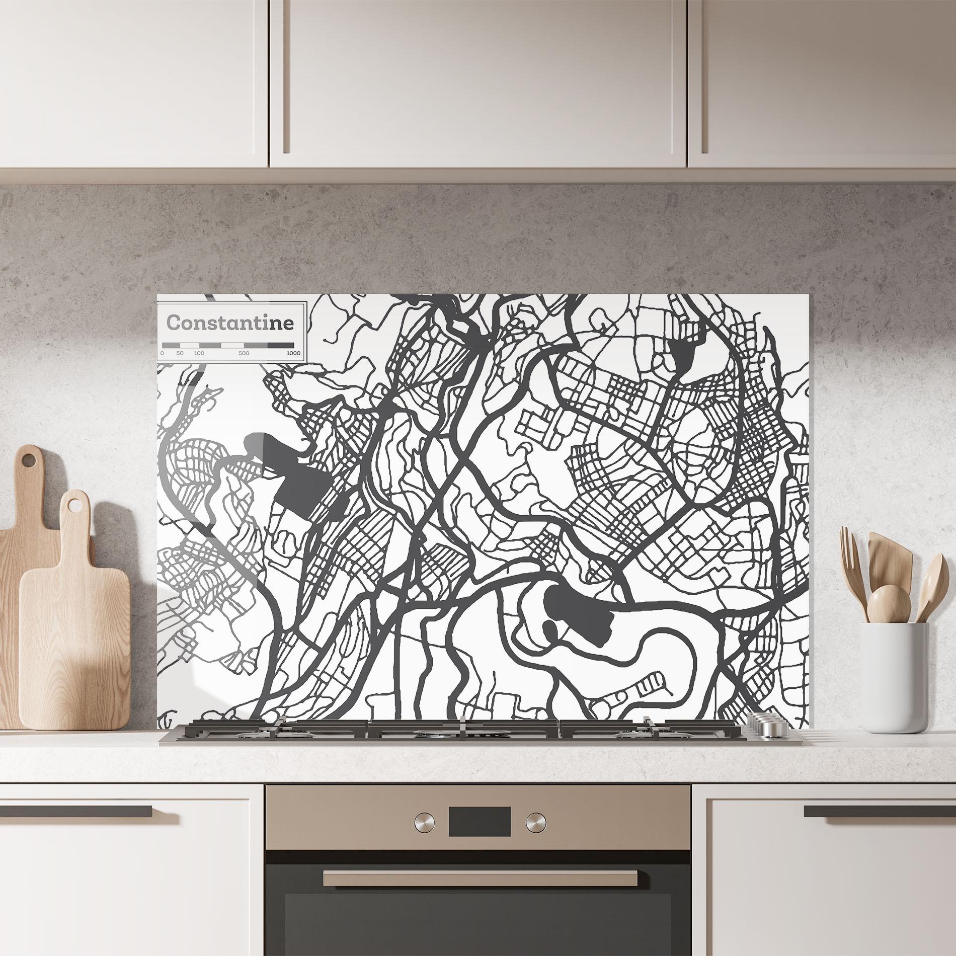 Konyhai üveg hátfal Constantine Map mockup 7