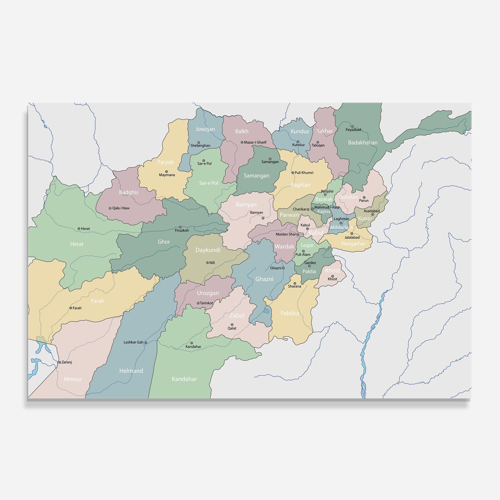 Afghanistan Map mockup 0