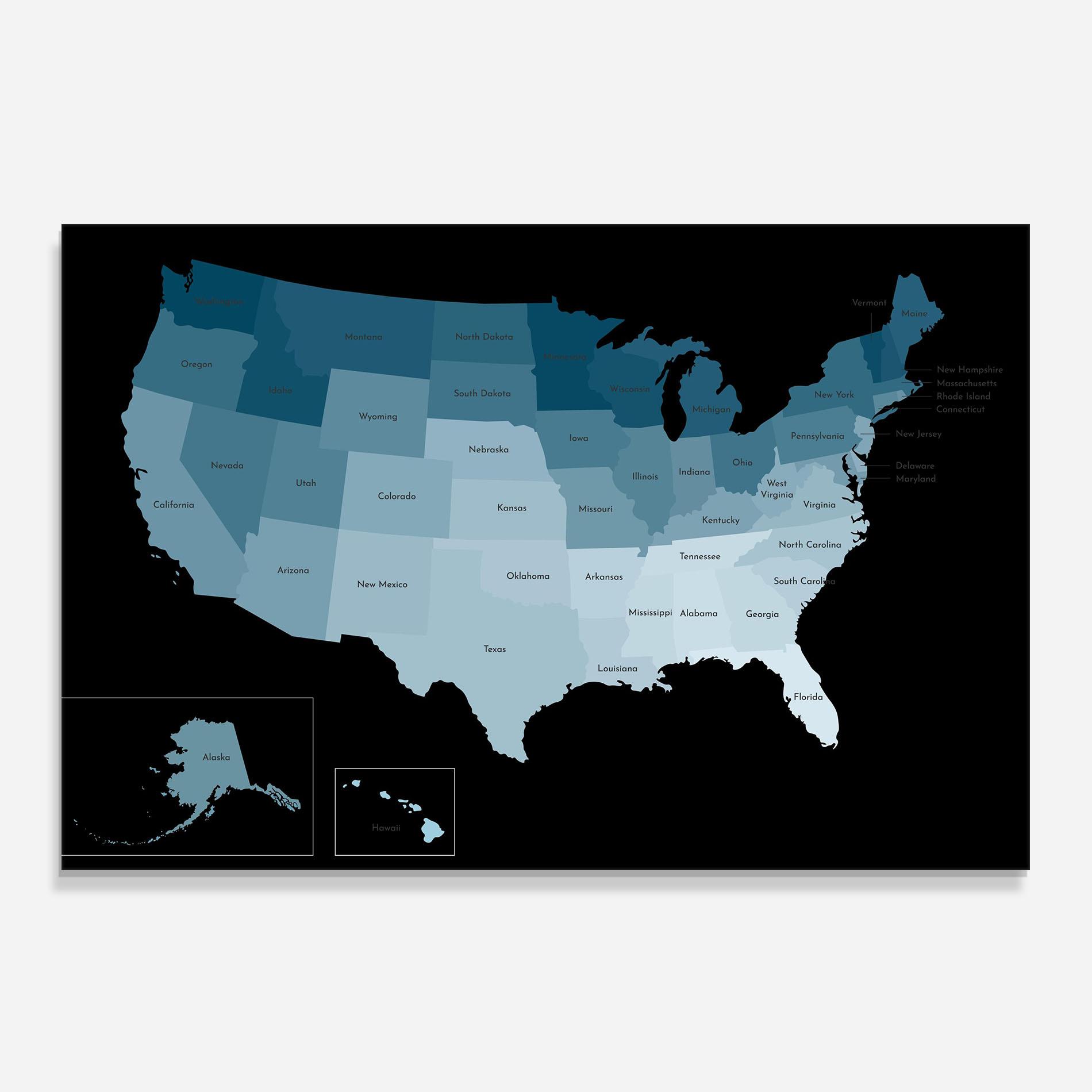 Konyhai üveg hátfal Sua Blue Map mockup 0