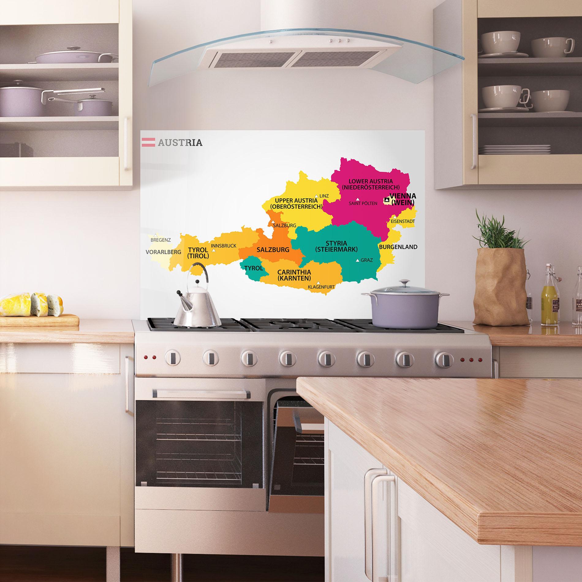 Konyhai üveg hátfal Austria Color Map mockup 1