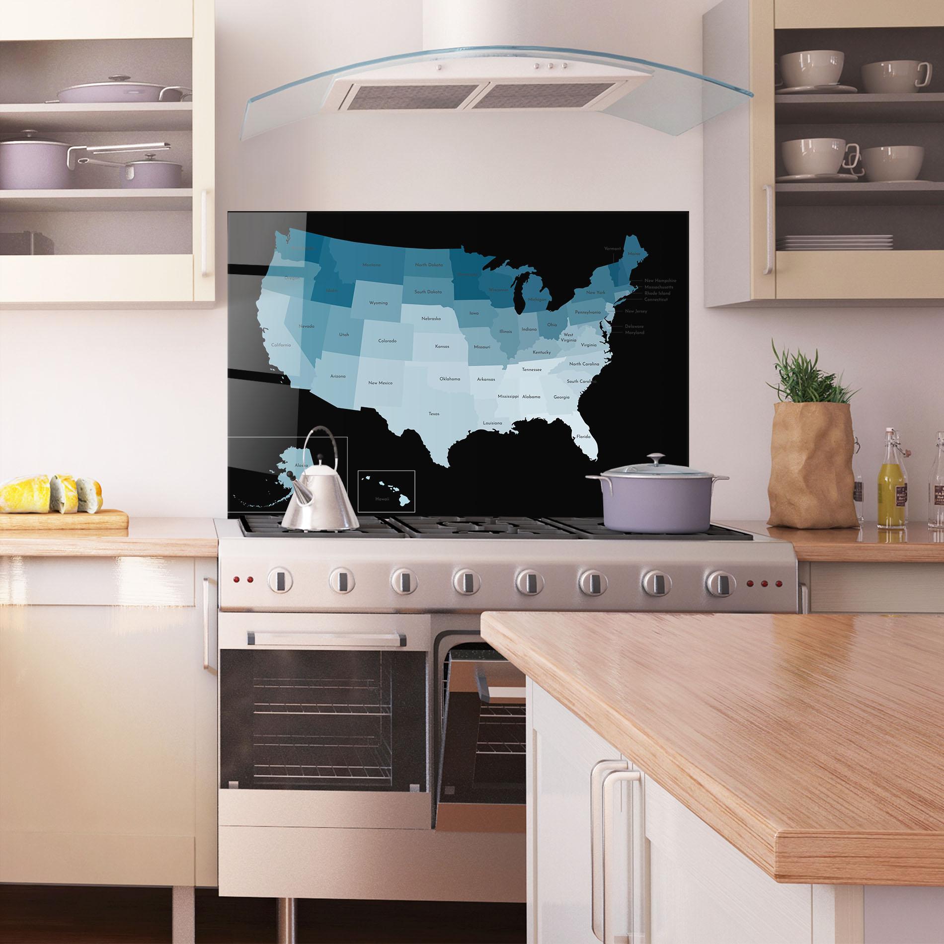 Konyhai üveg hátfal Sua Blue Map mockup 1