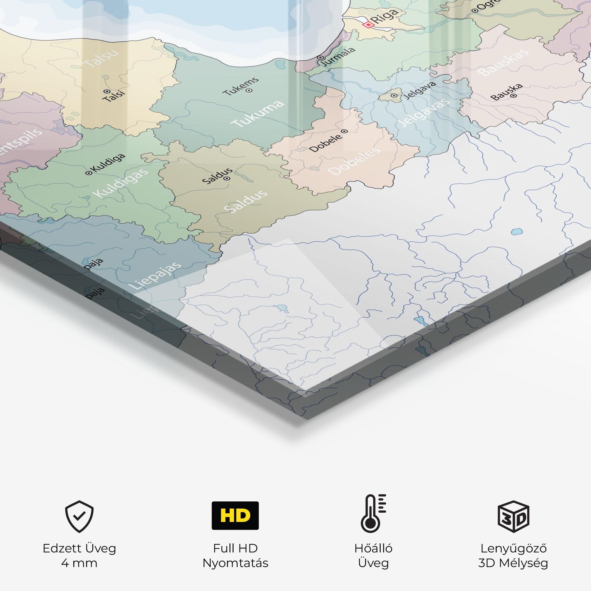 Konyhai üveg hátfal Latvia Color Map mockup 2