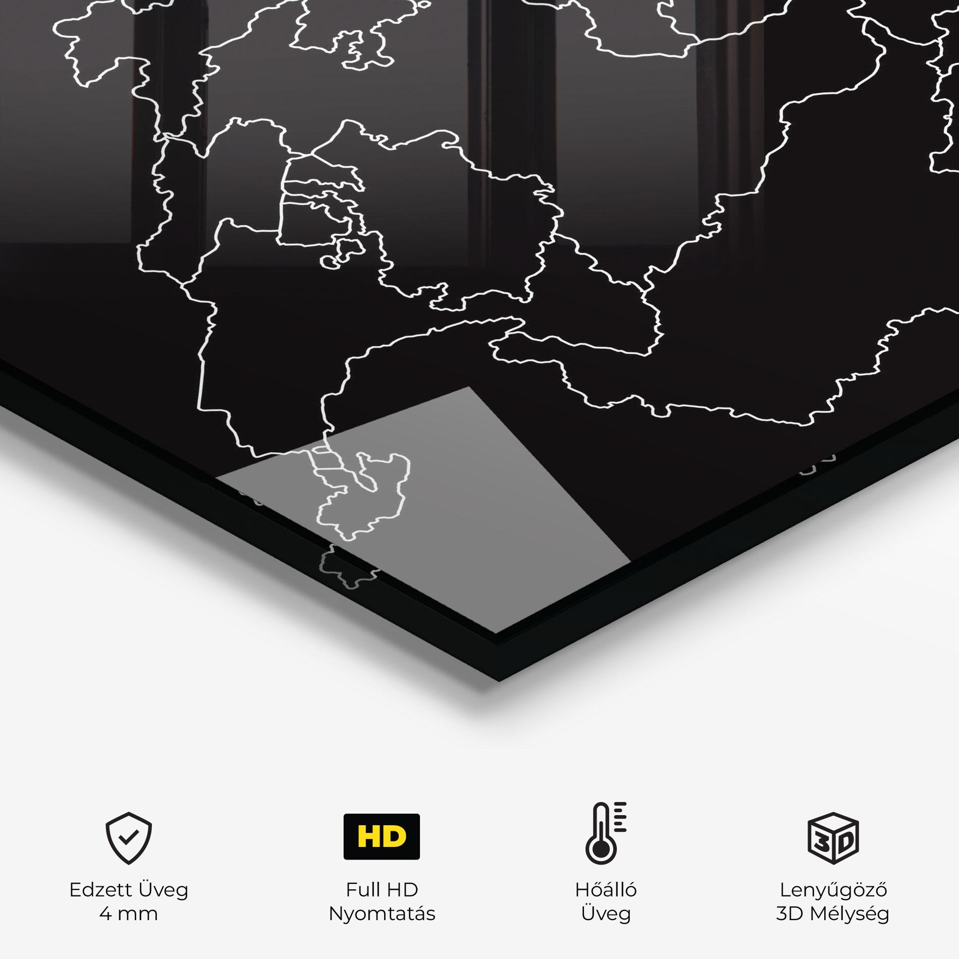 Konyhai üveg hátfal Switzerland White Line mockup 2