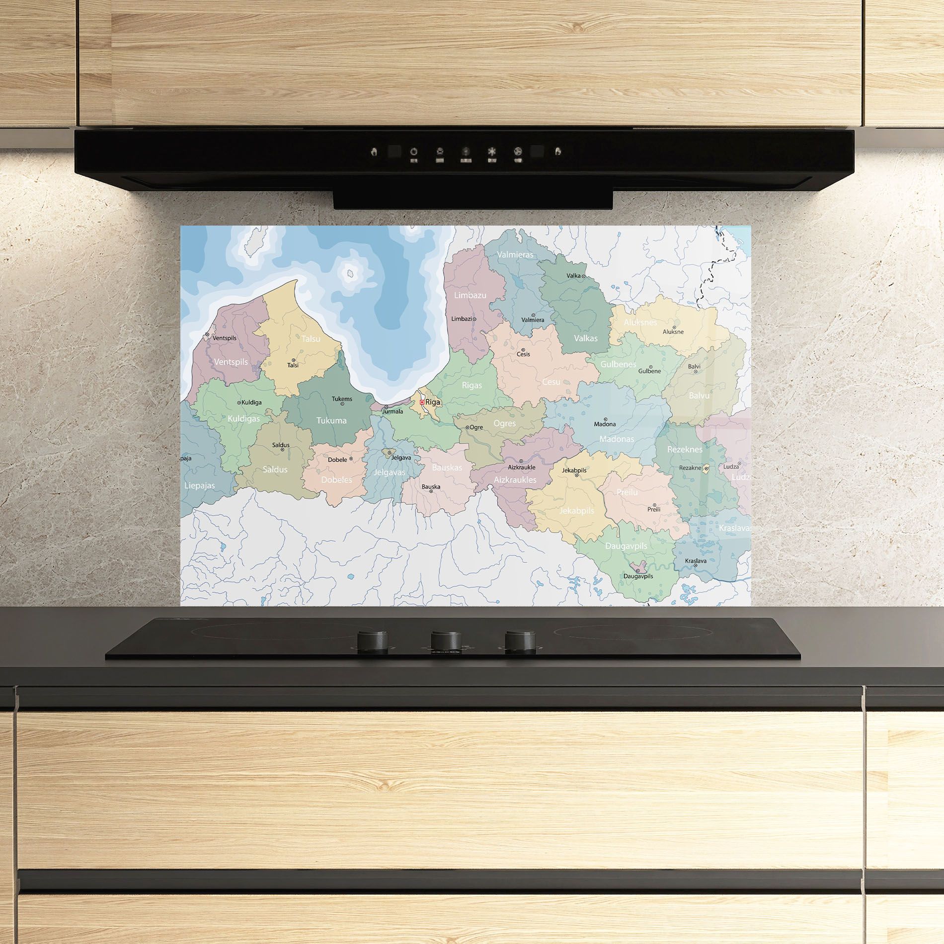 Latvia Color Map mockup 3