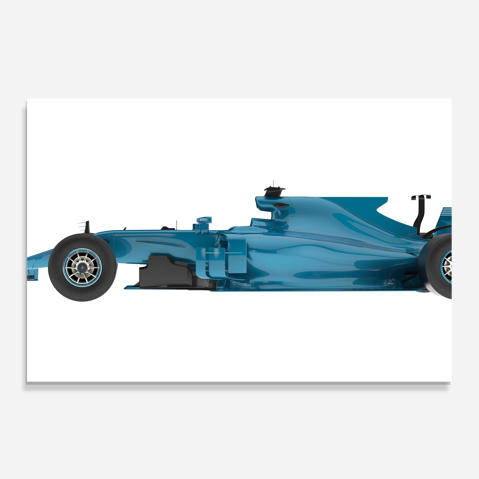 Konyhai üveg hátfal Blue F1 Toy mockup 0