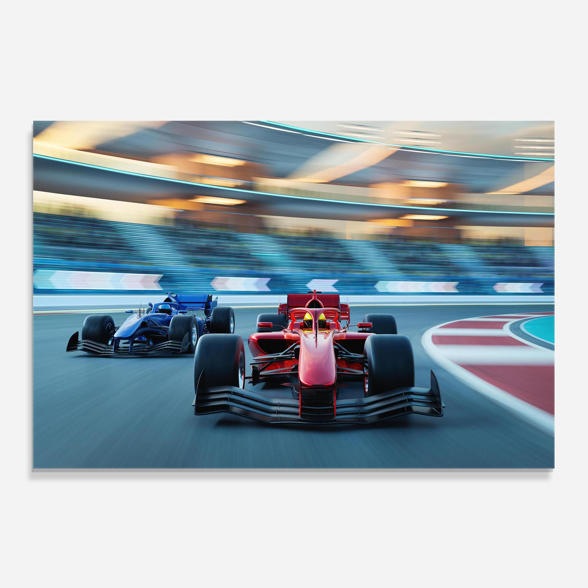 Konyhai üveg hátfal F1 Racing mockup 0