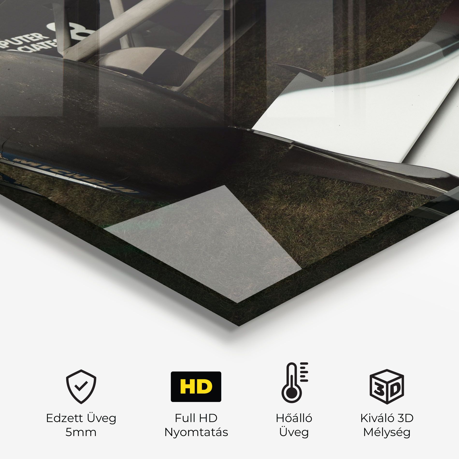 White F1 Car mockup 2