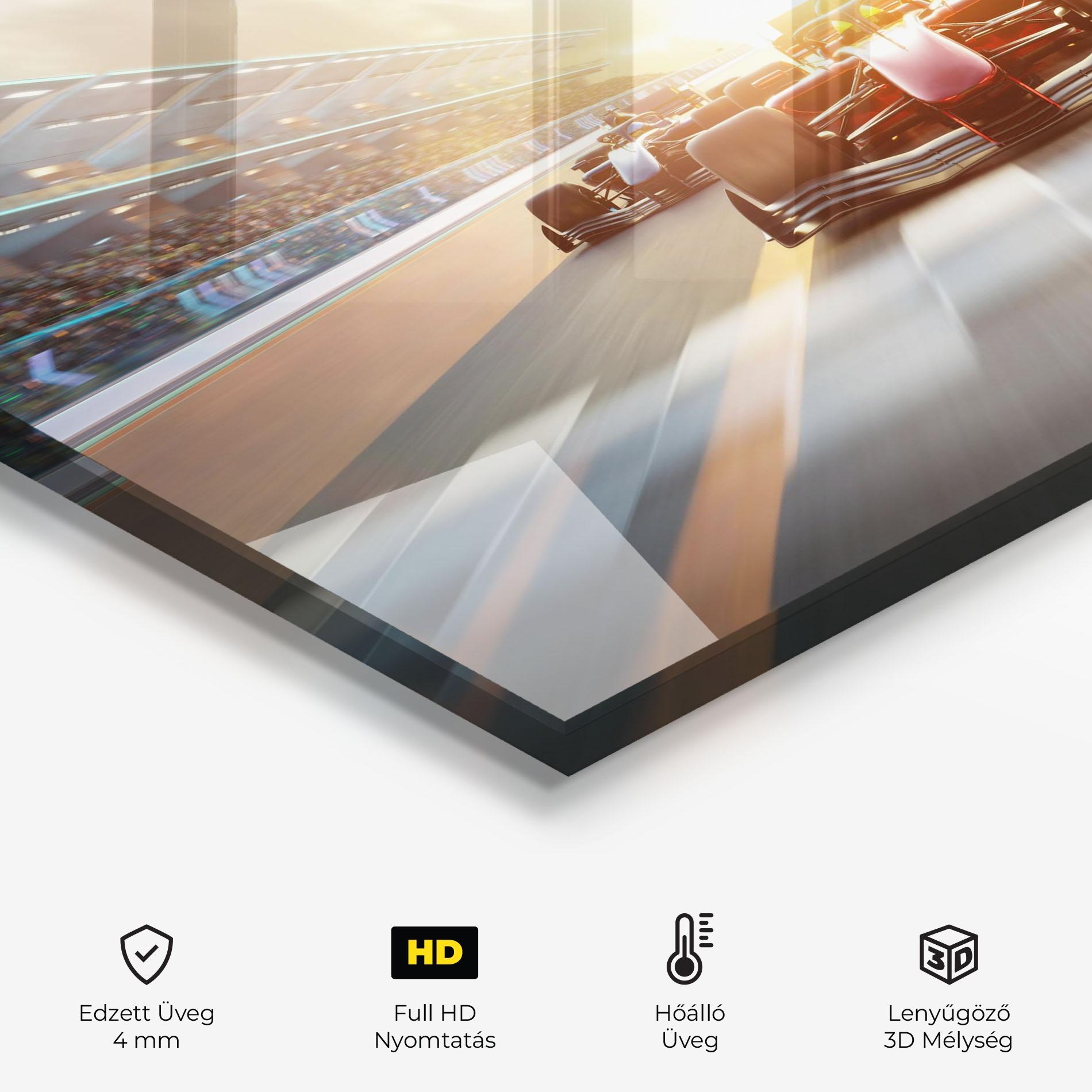 Konyhai üveg hátfal F1 Winning mockup 2