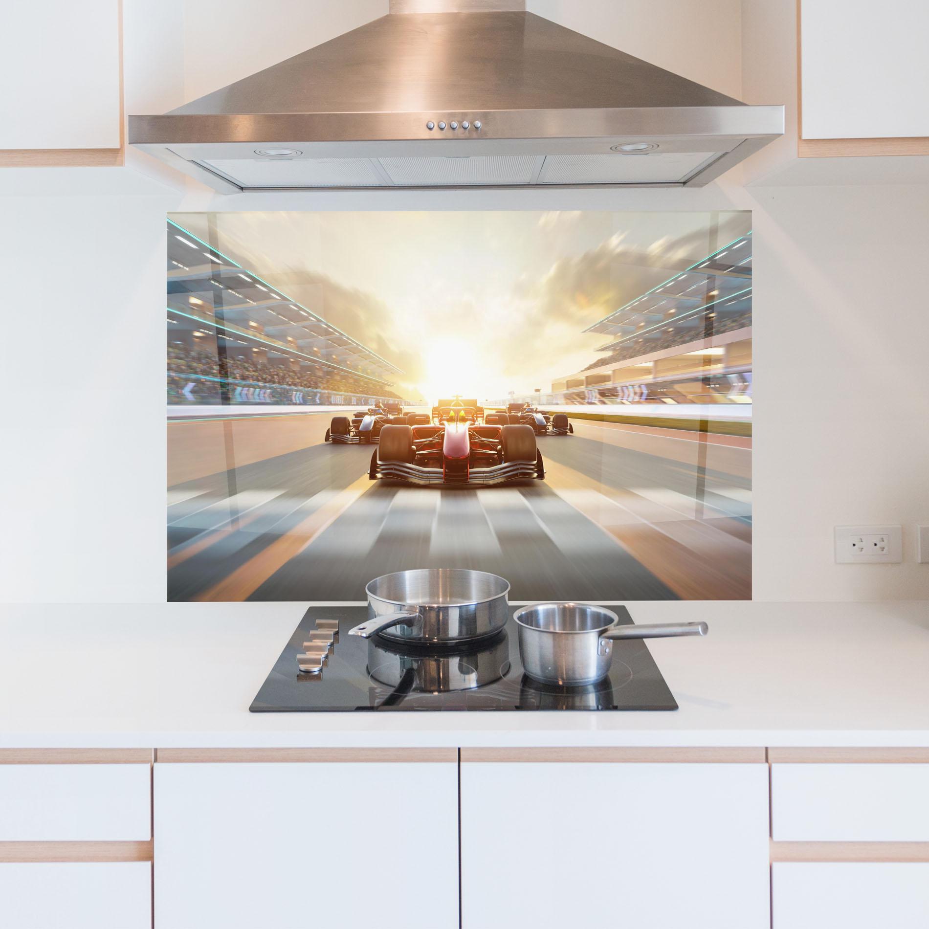 Konyhai üveg hátfal F1 Winning mockup 5