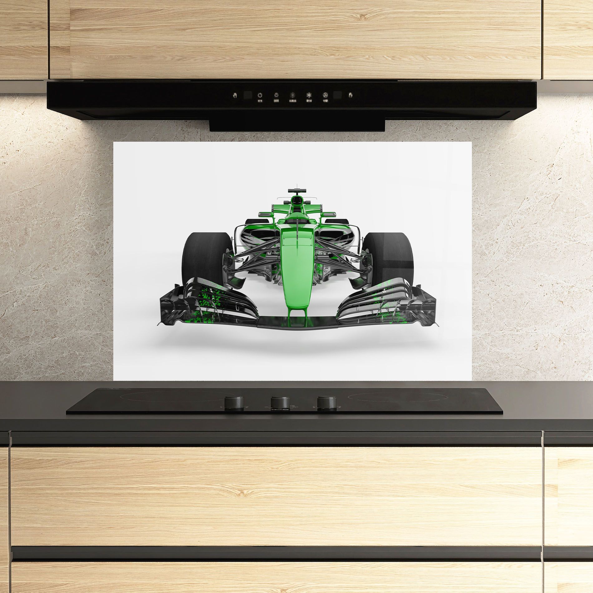 Green F1 Car mockup 3
