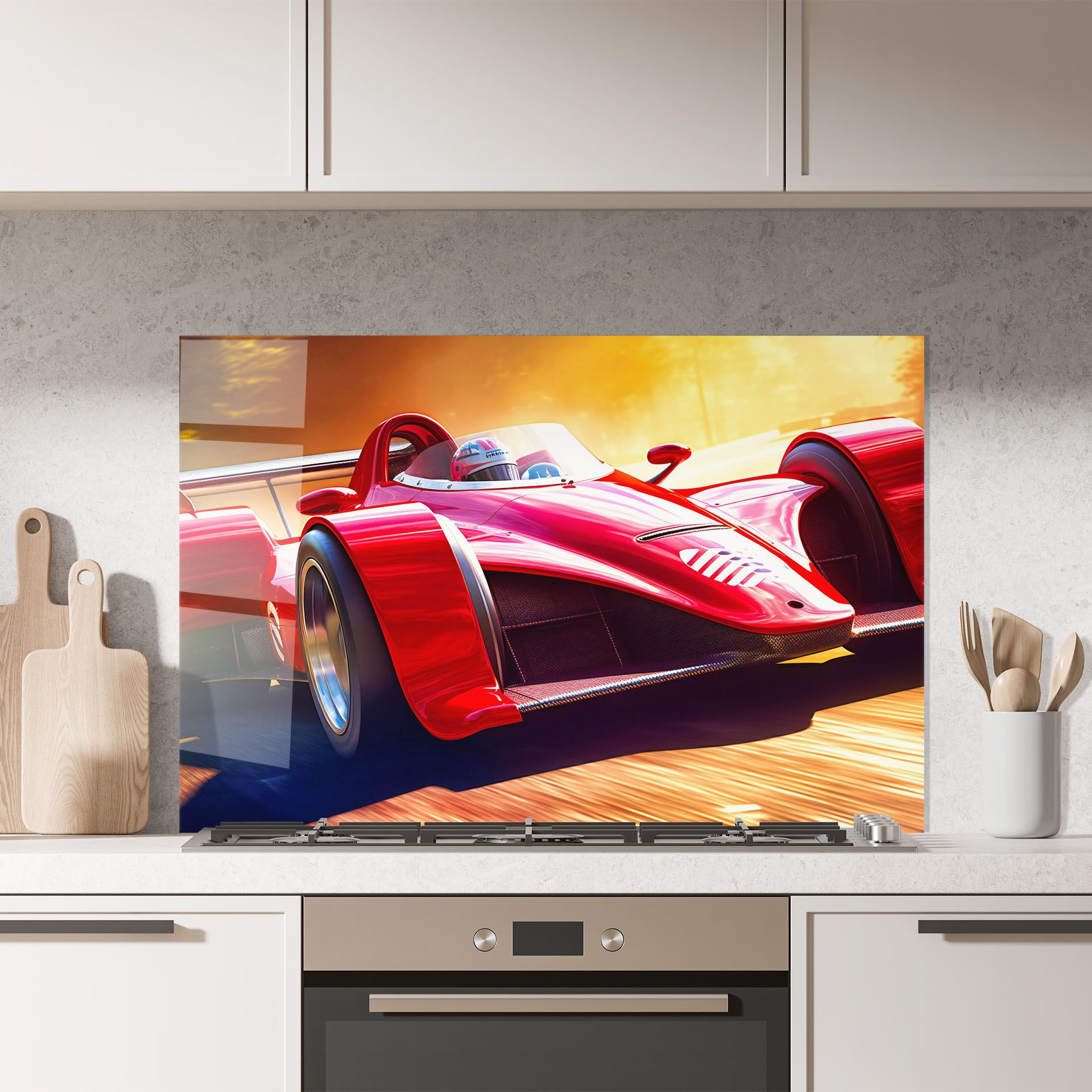 Red Race Car mockup 7