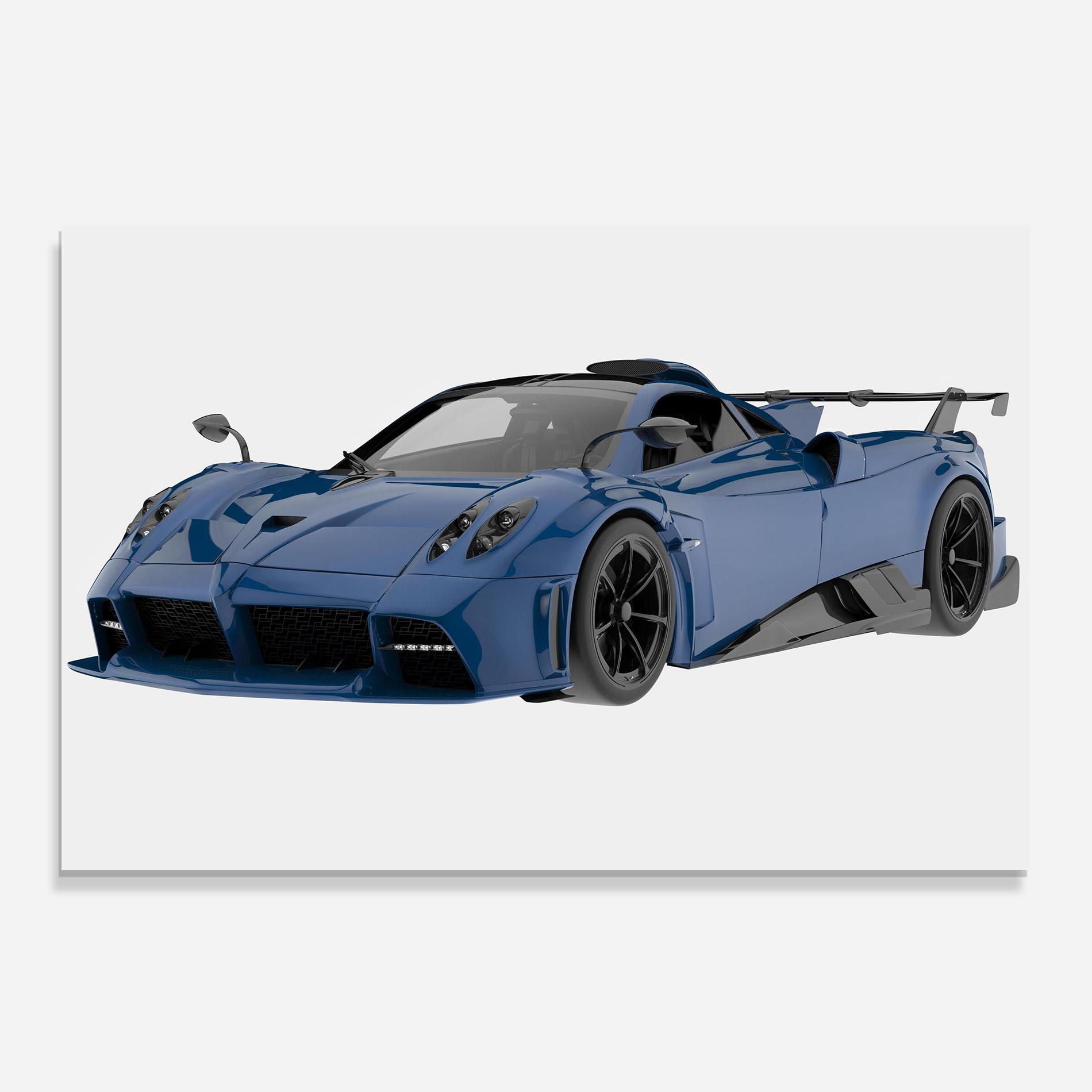 Konyhai üveg hátfal Dark Blue Pagani mockup 0