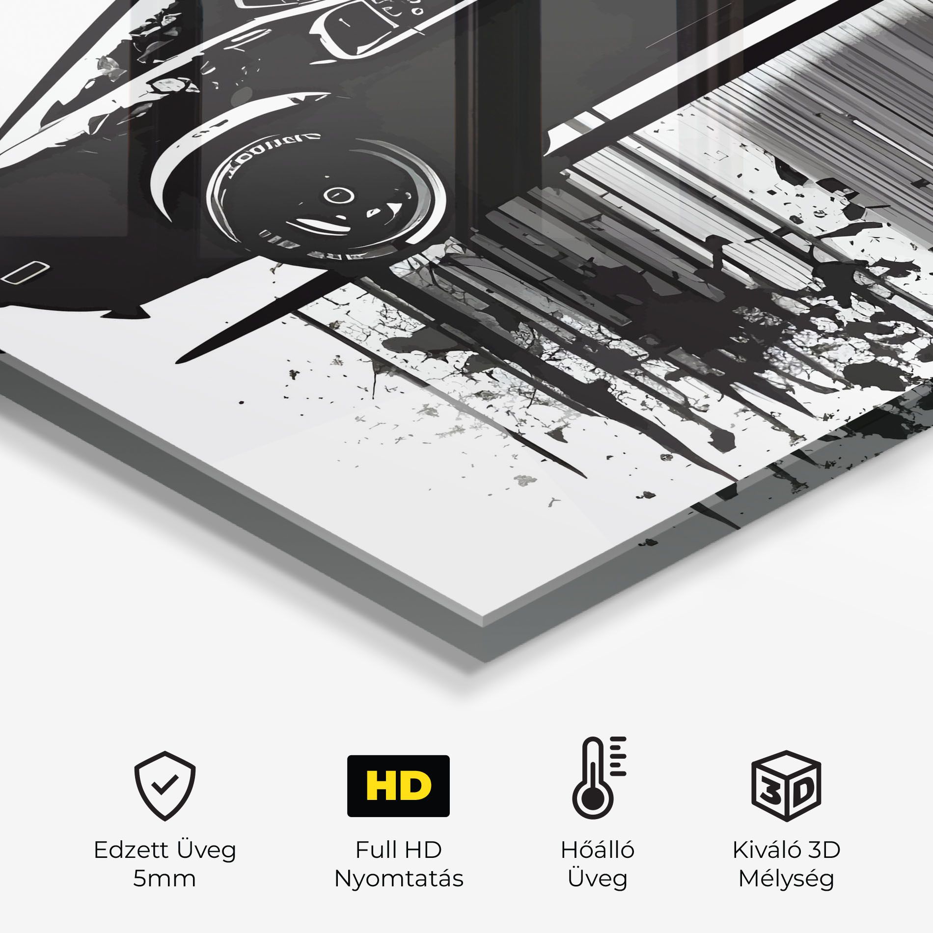 Black Car Drowing mockup 2