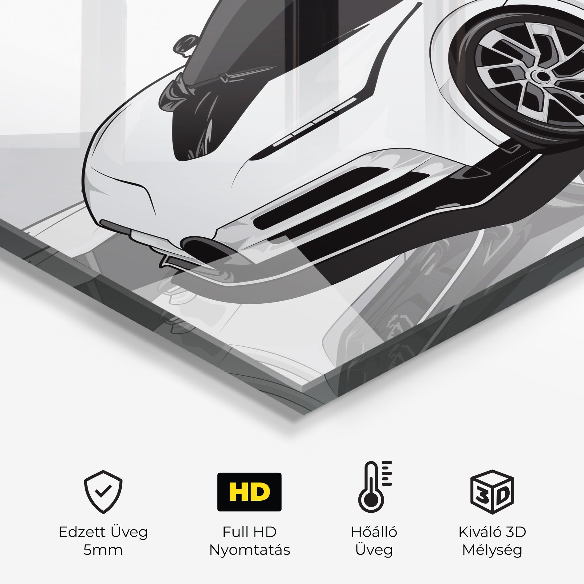 Sport White Car mockup 2