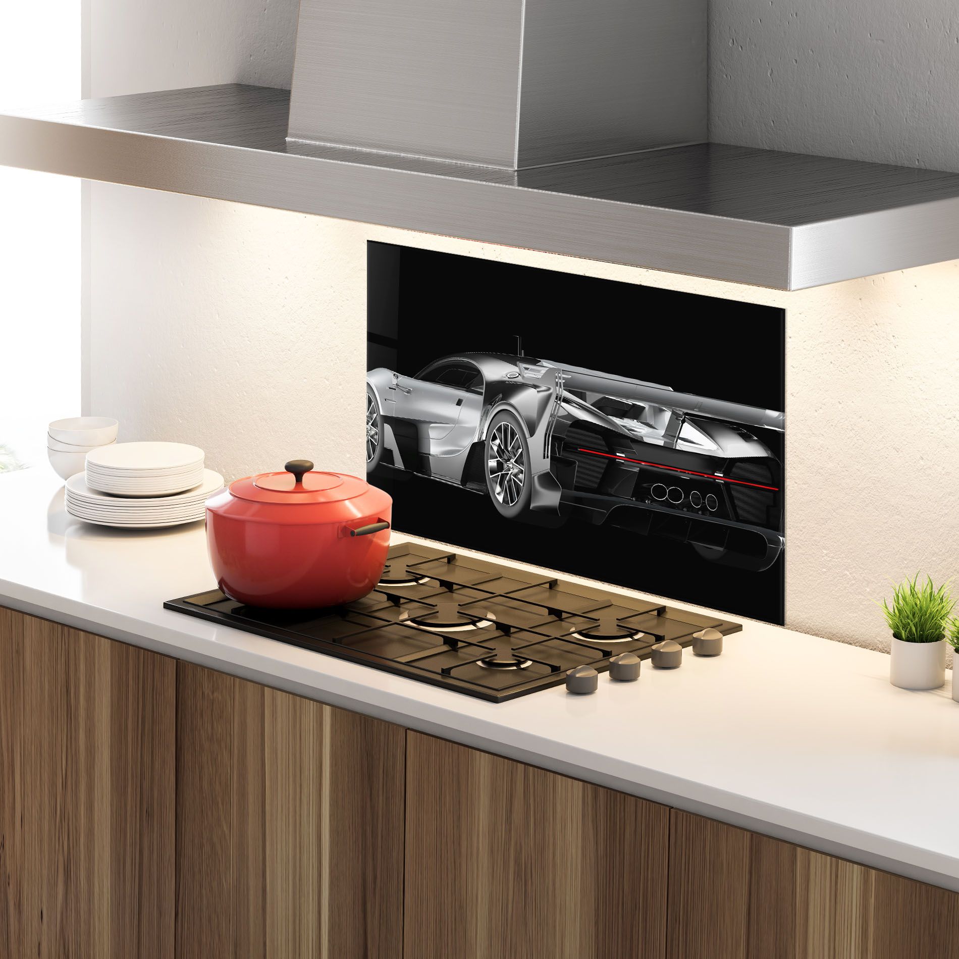 Black Rear Hypercar mockup 4