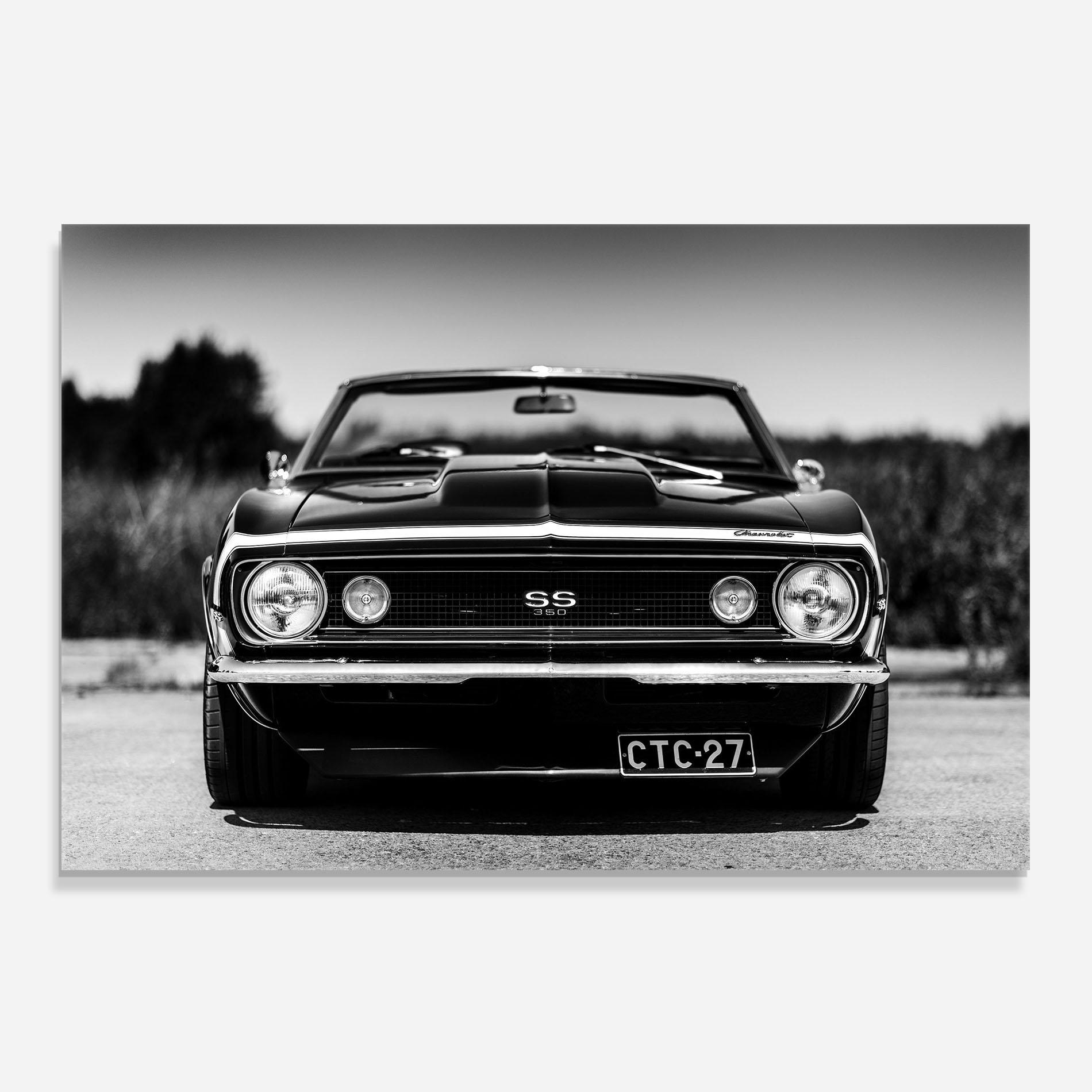 Konyhai üveg hátfal American Car mockup 0