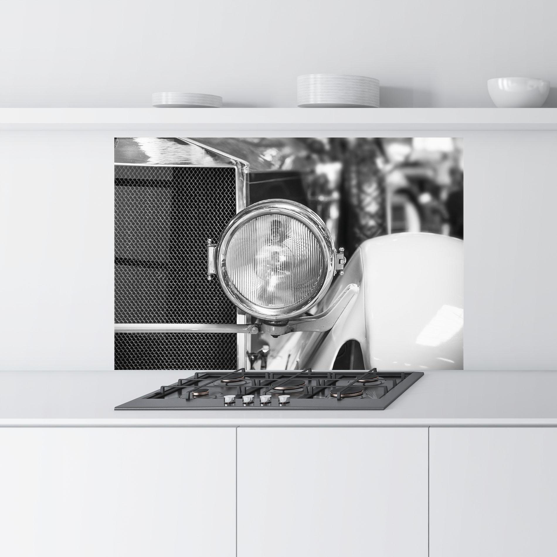 Konyhai üveg hátfal Closeup Grey Car mockup 9