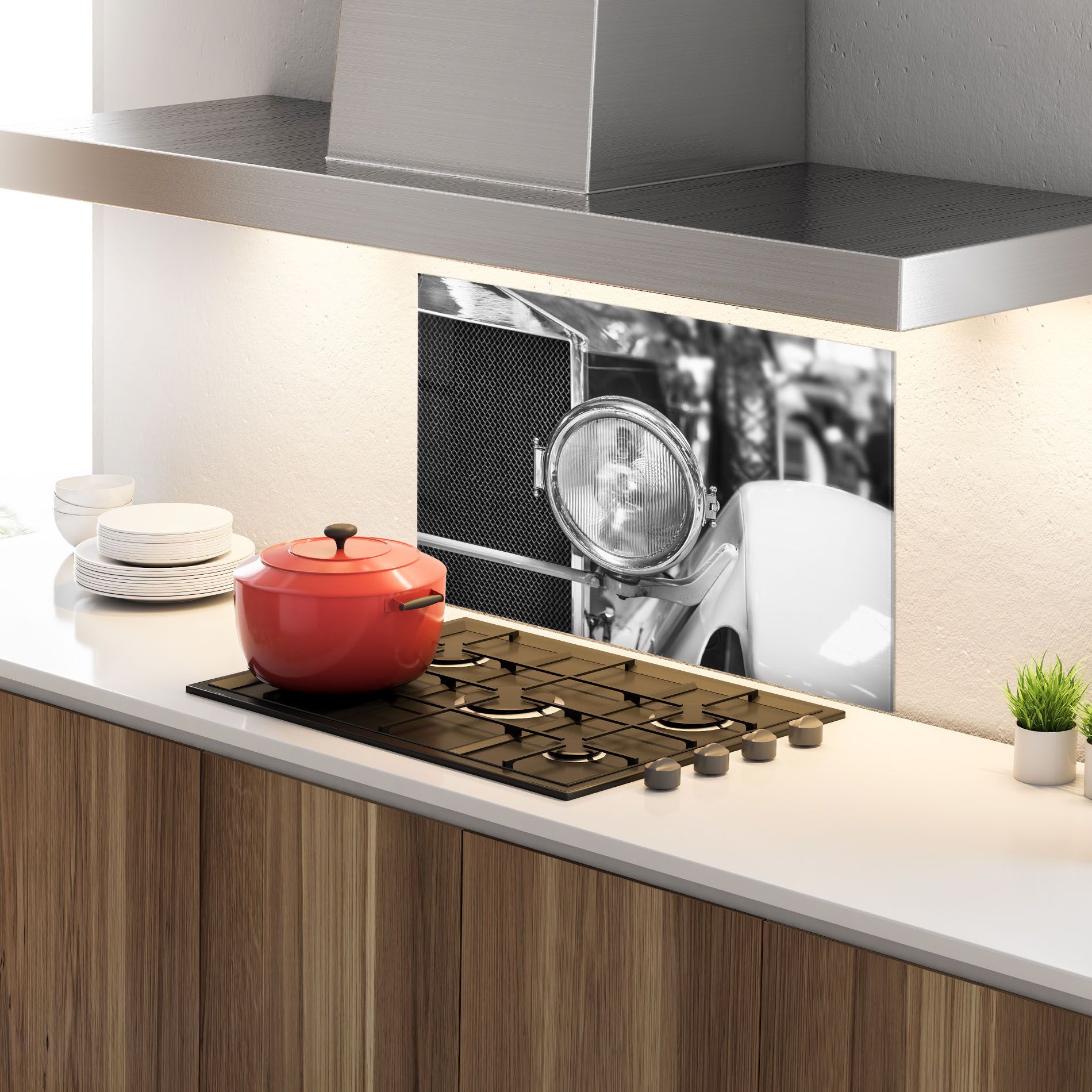 Closeup Grey Car mockup 4