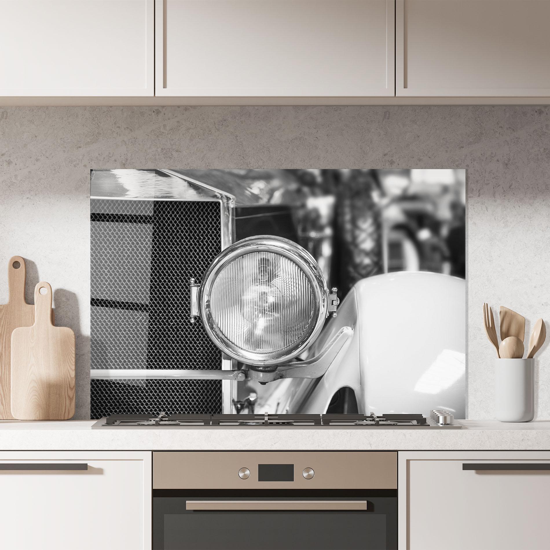 Konyhai üveg hátfal Closeup Grey Car mockup 7