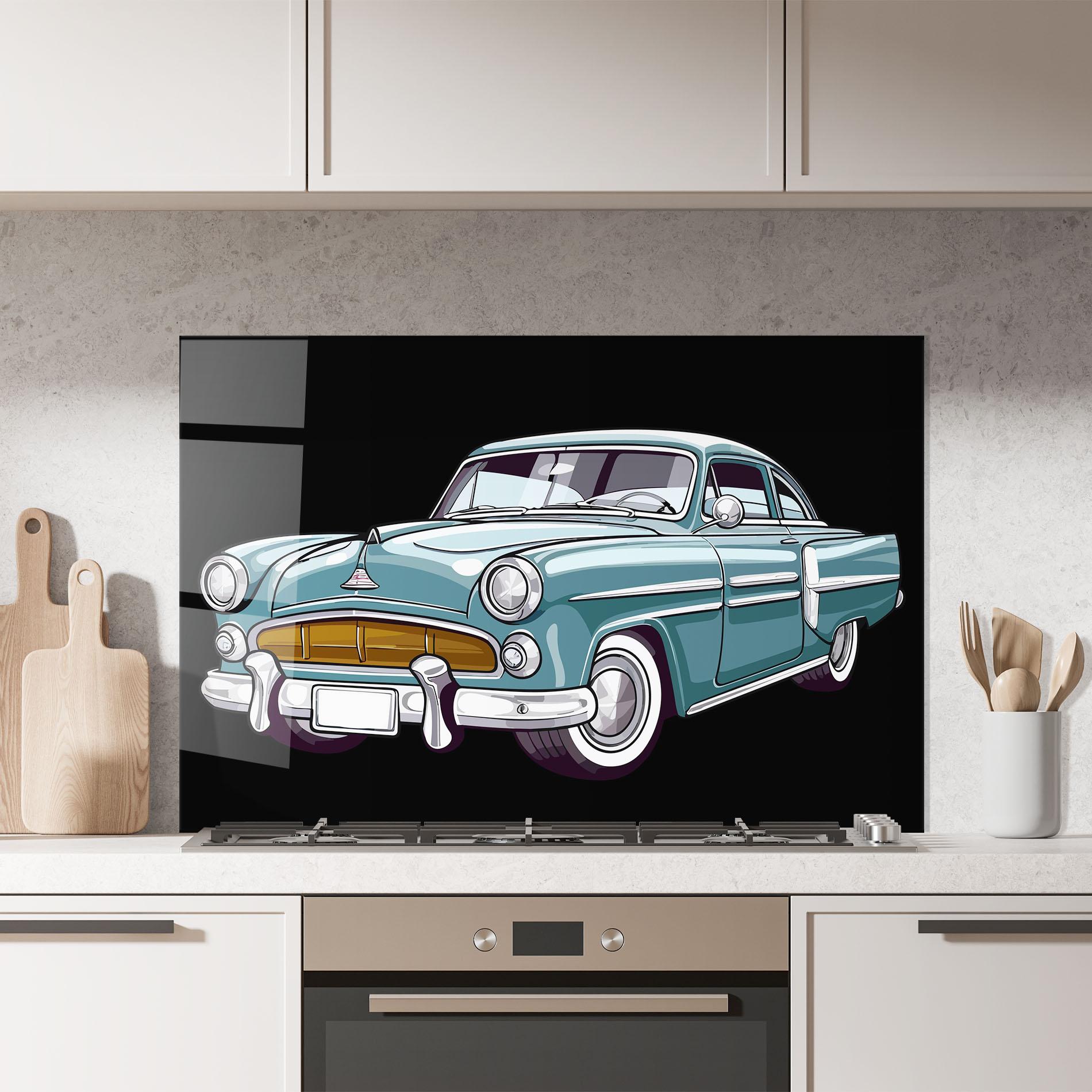 Konyhai üveg hátfal Ford Thunderbolt mockup 7