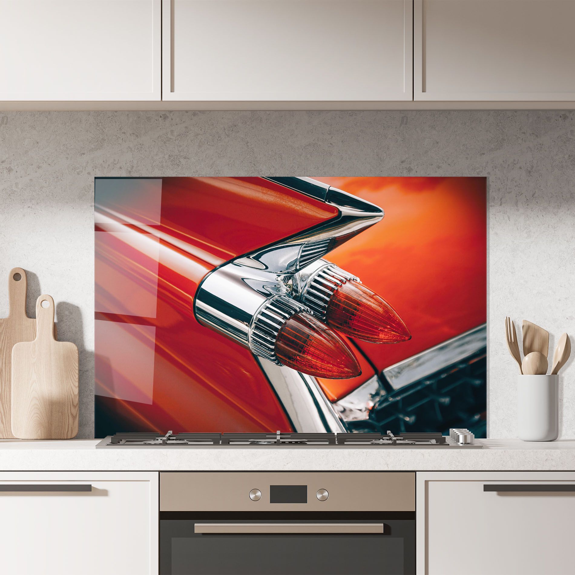 Vintage Car Red mockup 7