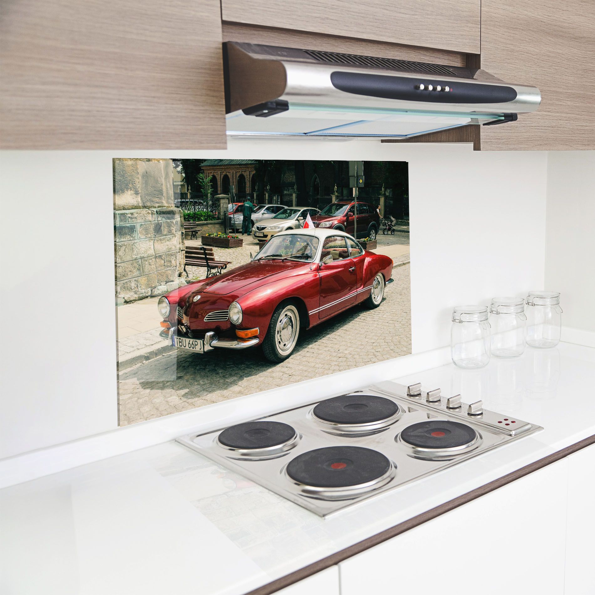 Car Old Red mockup 8