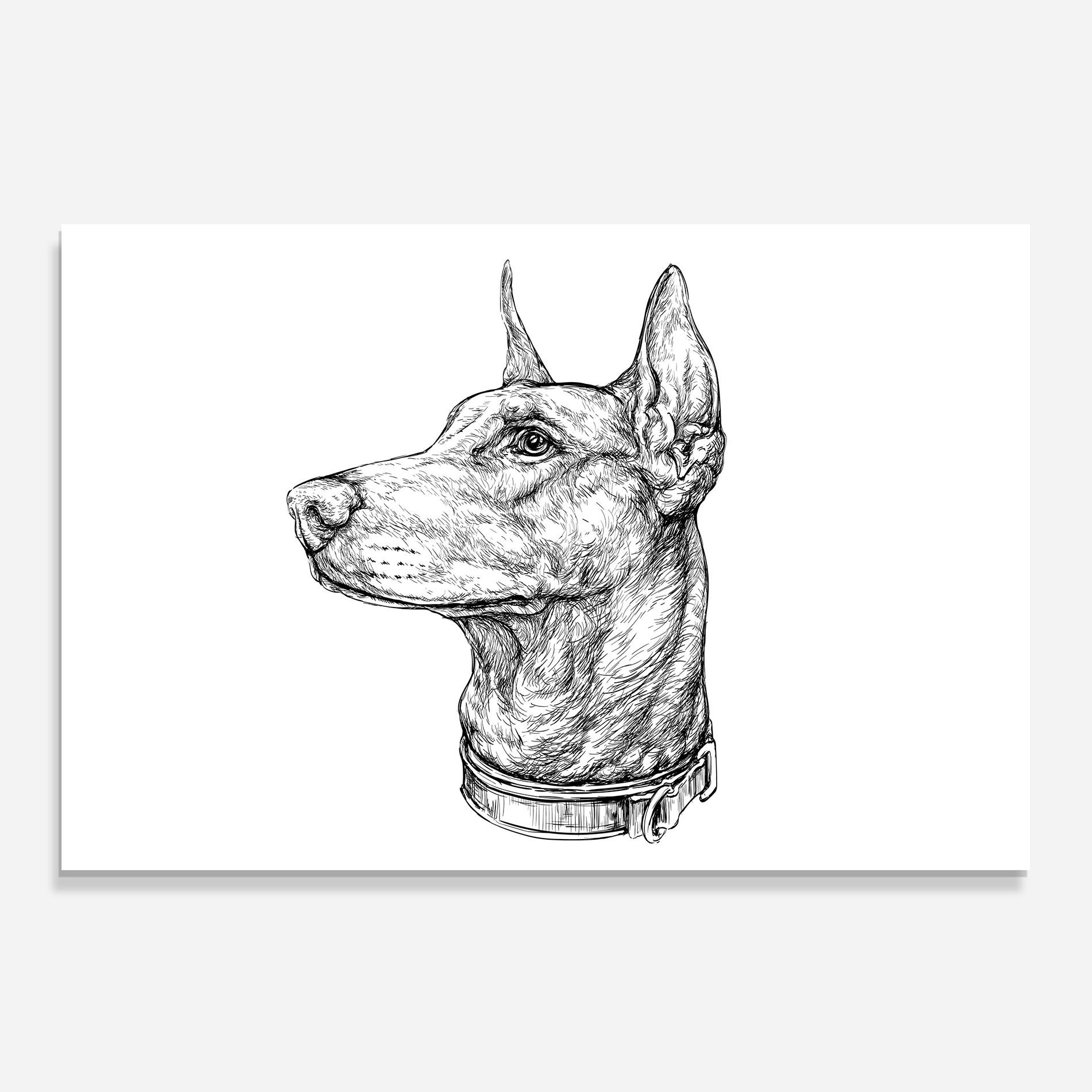 Dog Drawing Line mockup 0