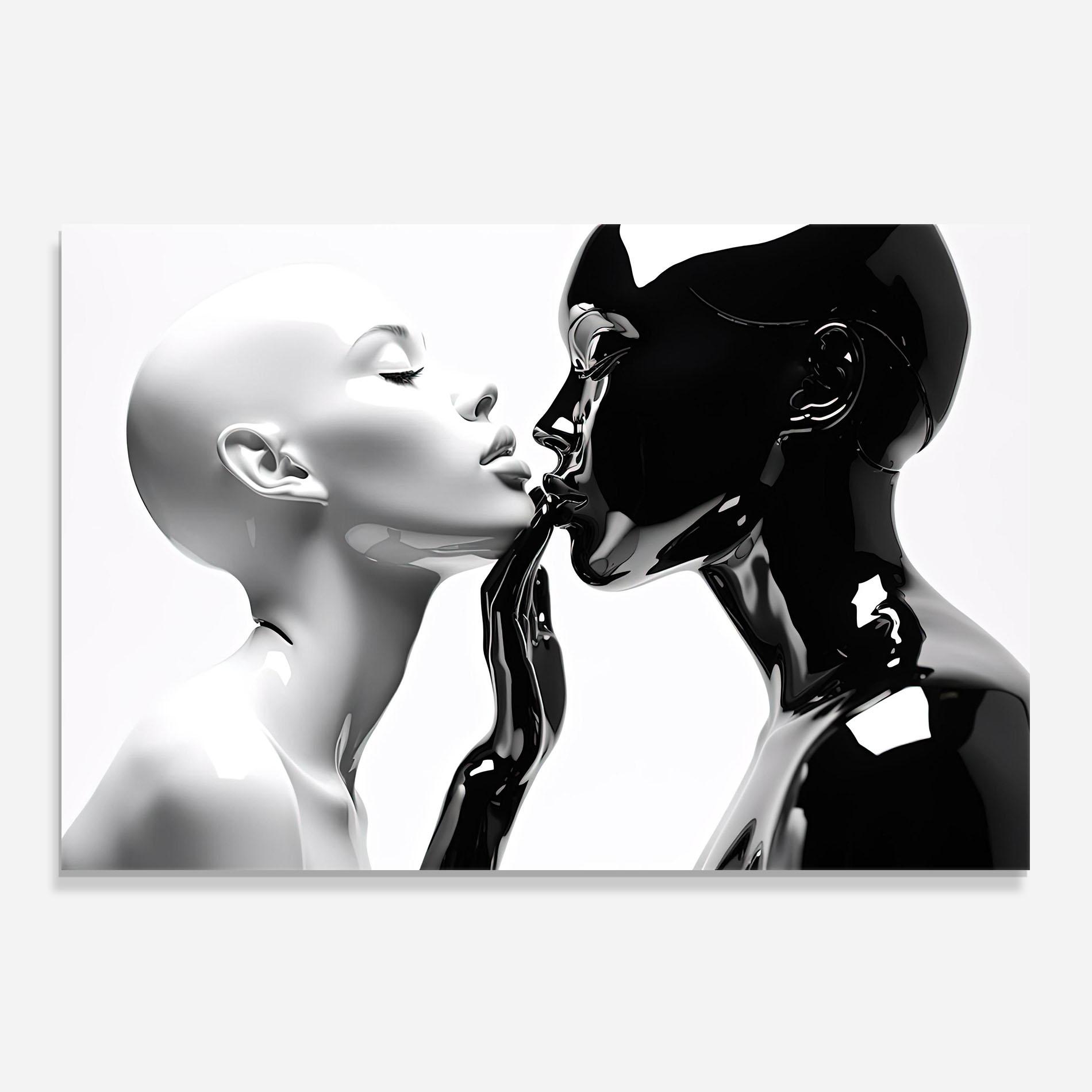 Konyhai üveg hátfal Feminine Sculpture mockup 0