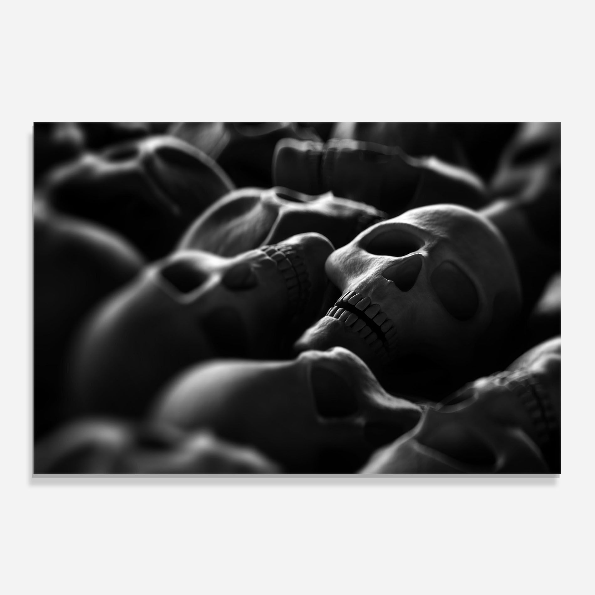 Gray Human Skull mockup 0