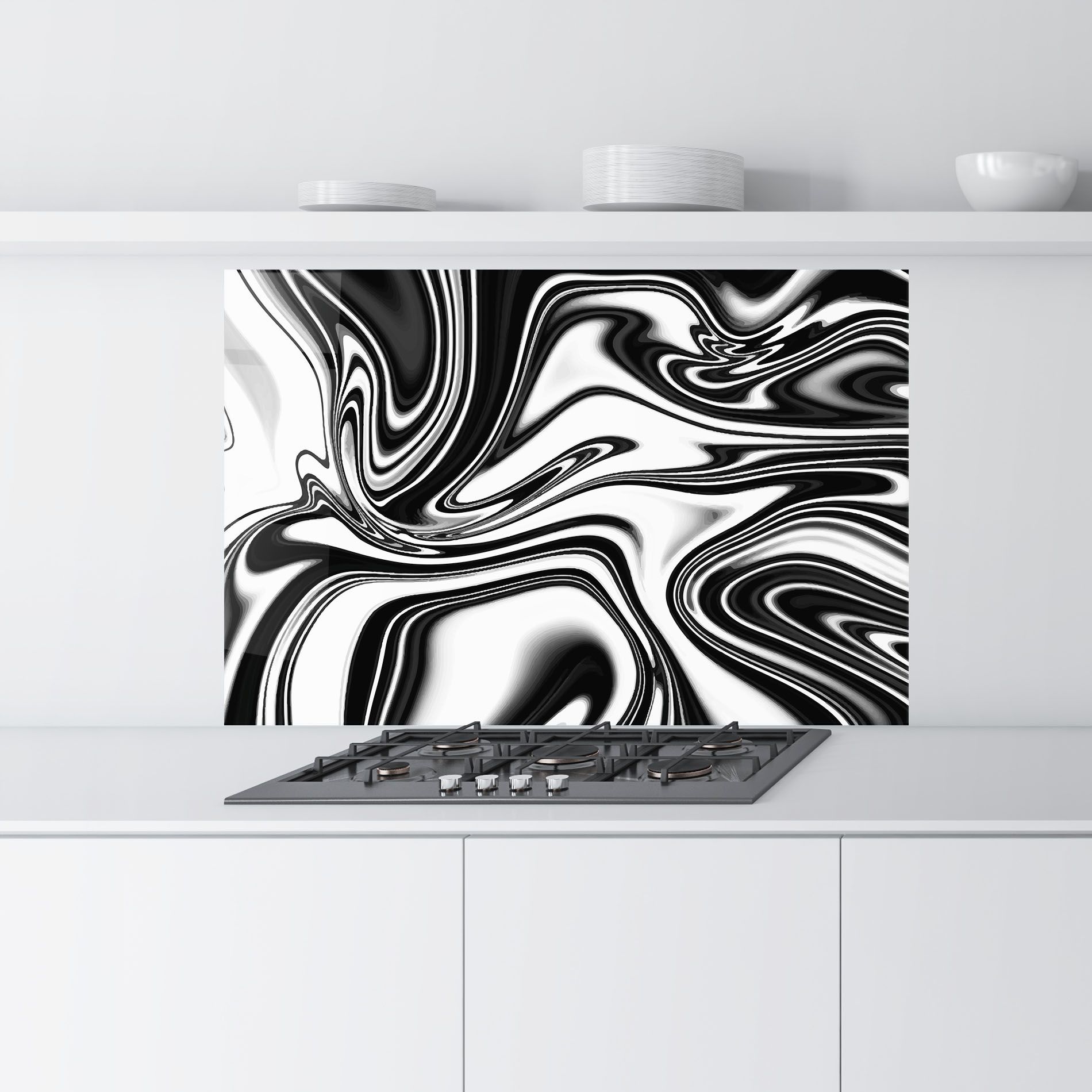 Black White Liquid mockup 9