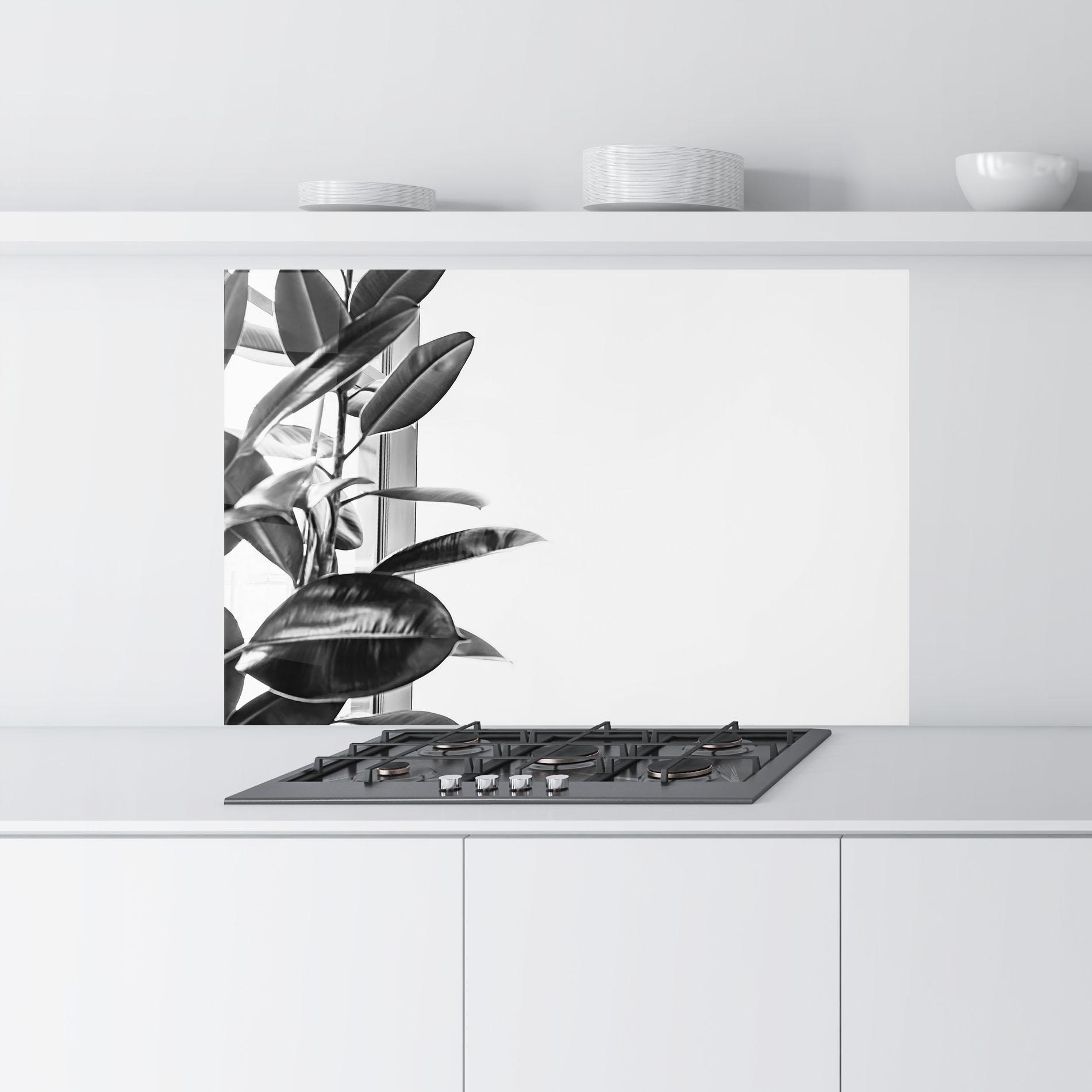 Konyhai üveg hátfal Grey Plant mockup 9
