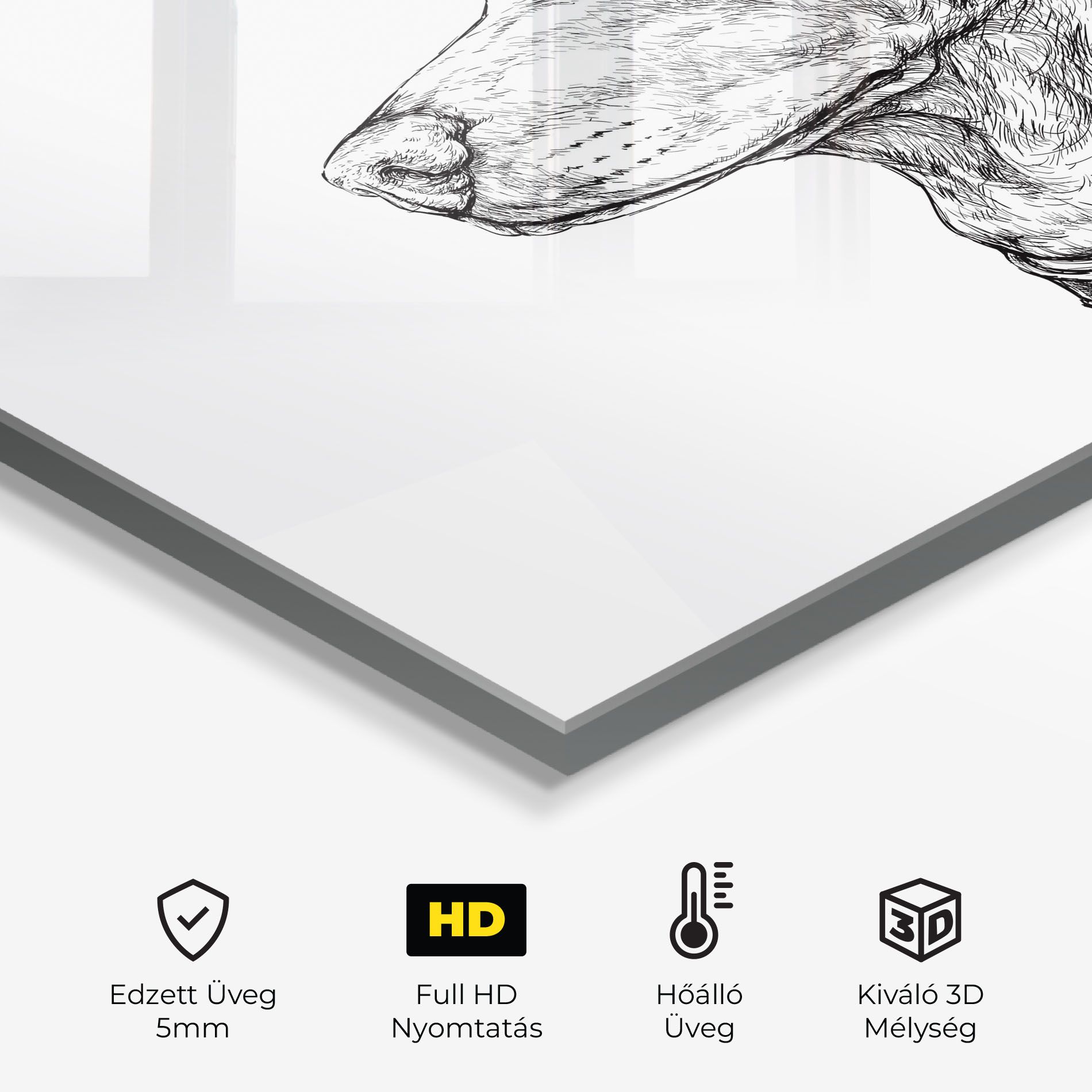 Dog Drawing Line mockup 2