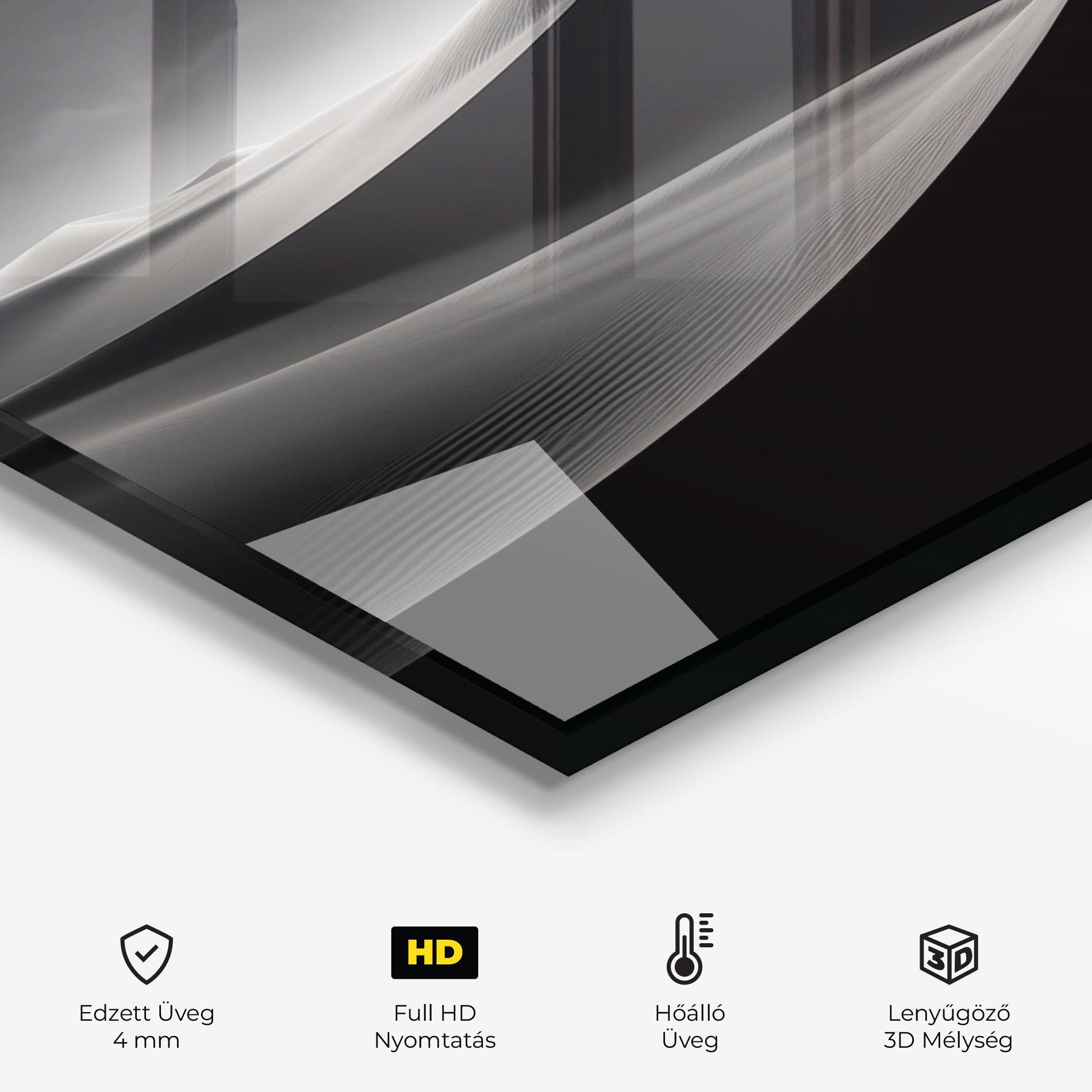 Konyhai üveg hátfal Grey Dune mockup 2