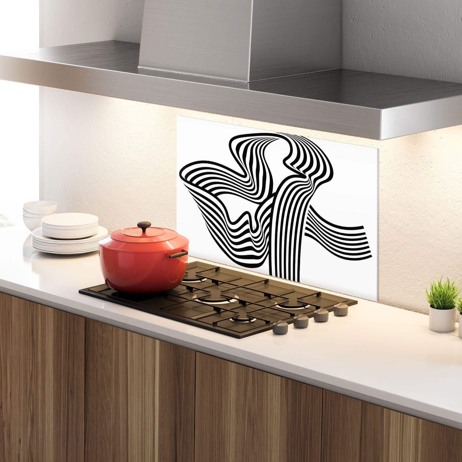 Black White Wave mockup 4