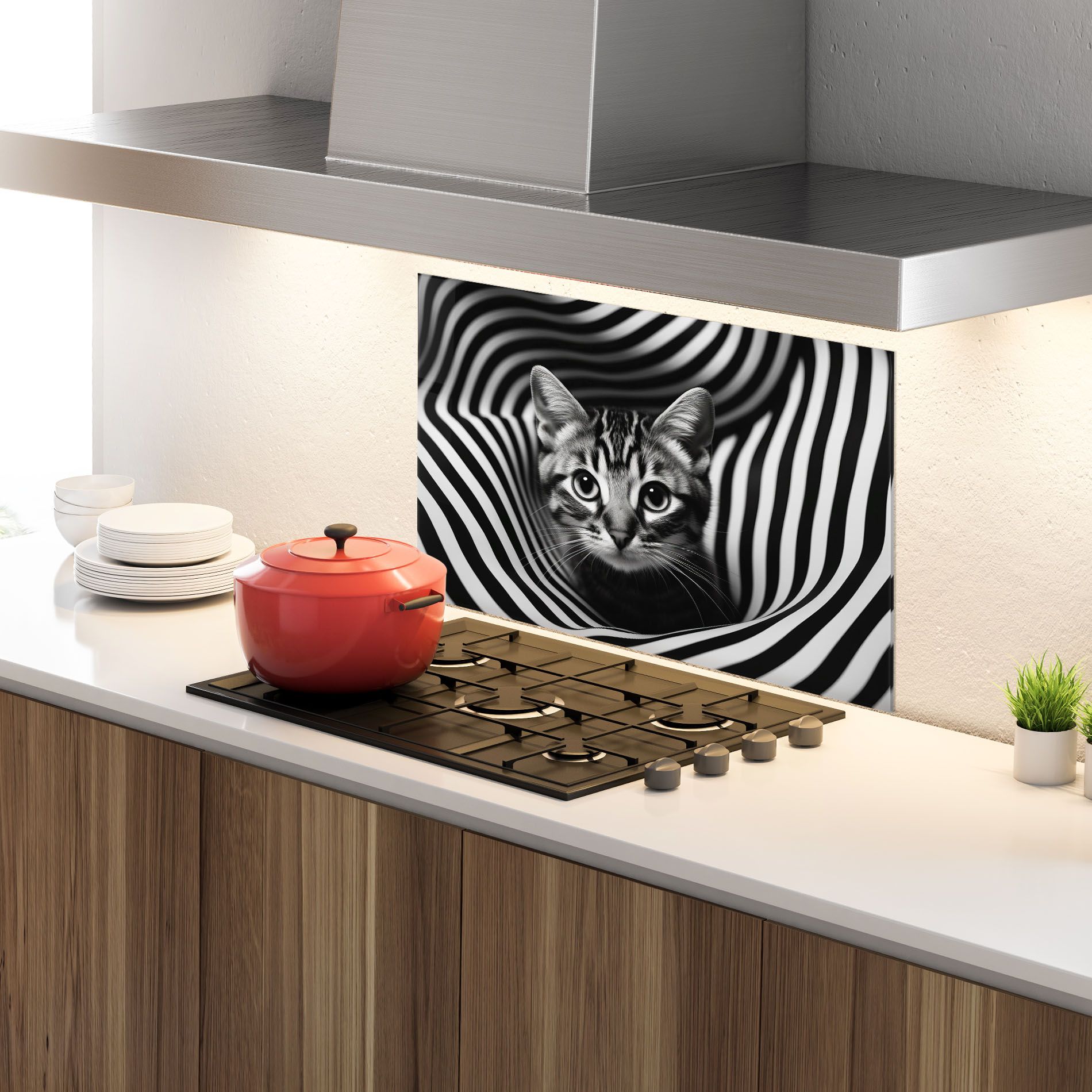 Closeup Cat Portrait mockup 4