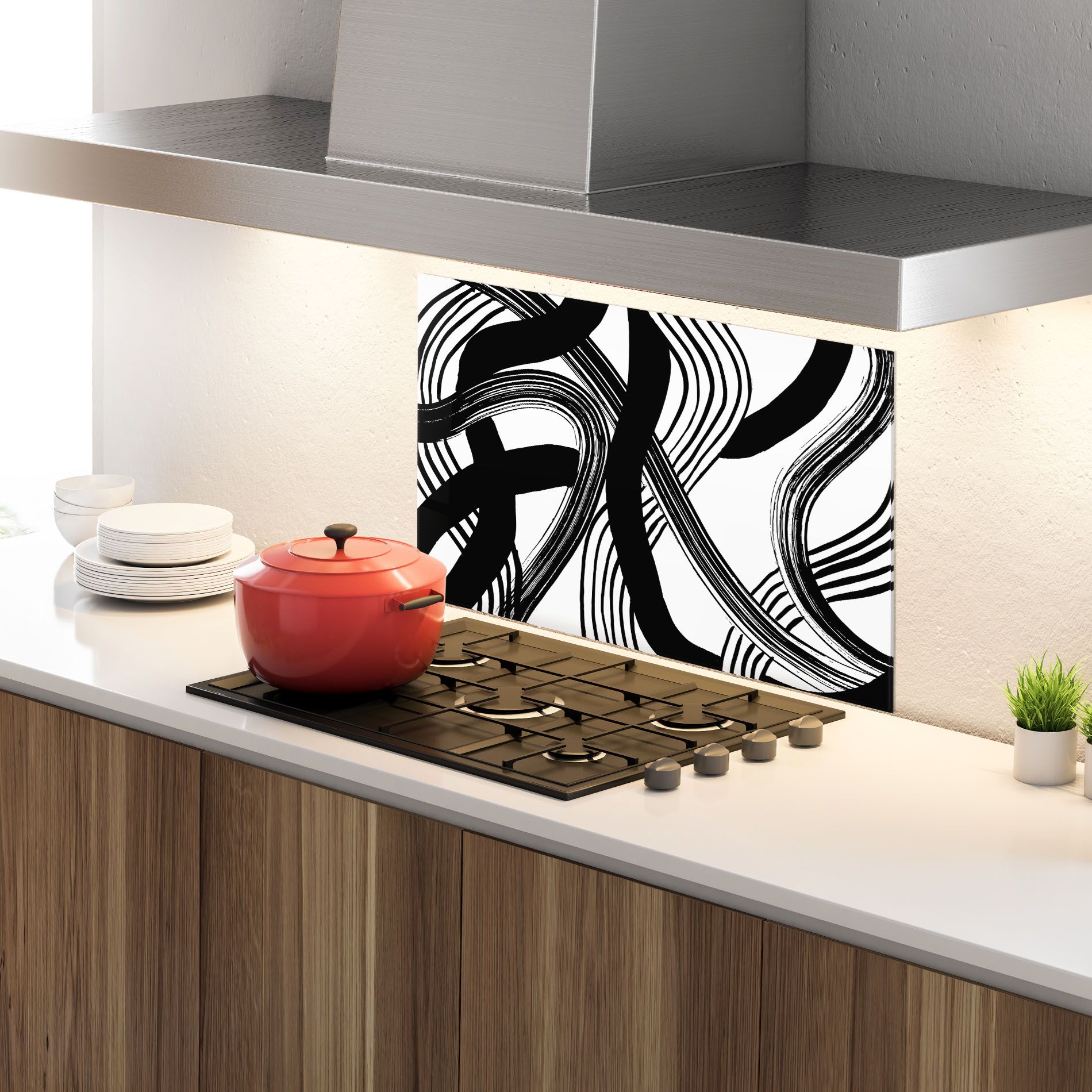 Connected Lines Art mockup 4